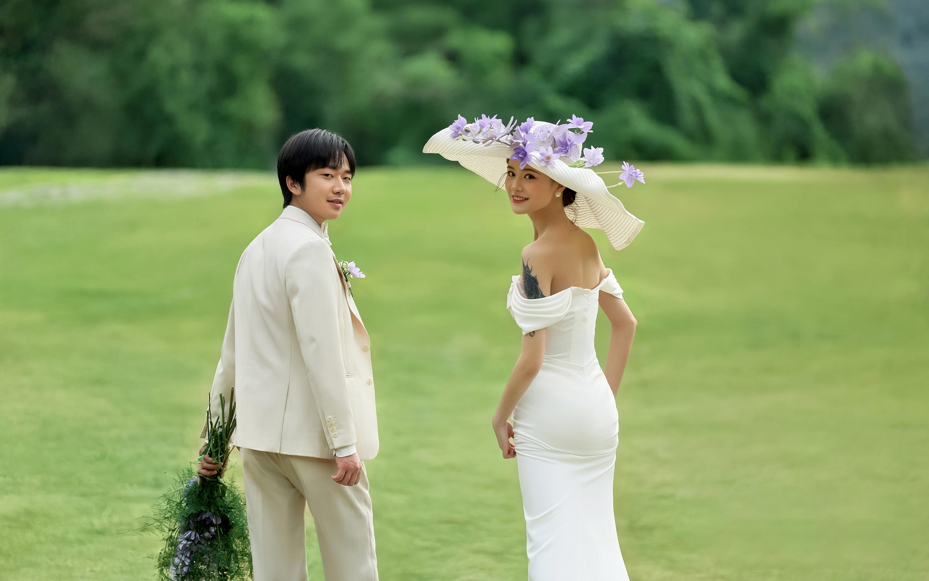 法式草坪婚纱照天花板❗梦中情照了