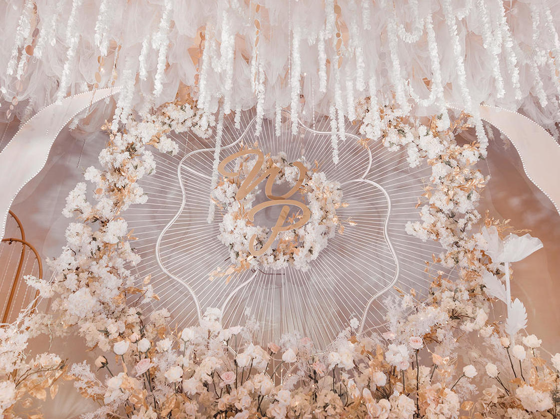 香槟白唯美婚礼            