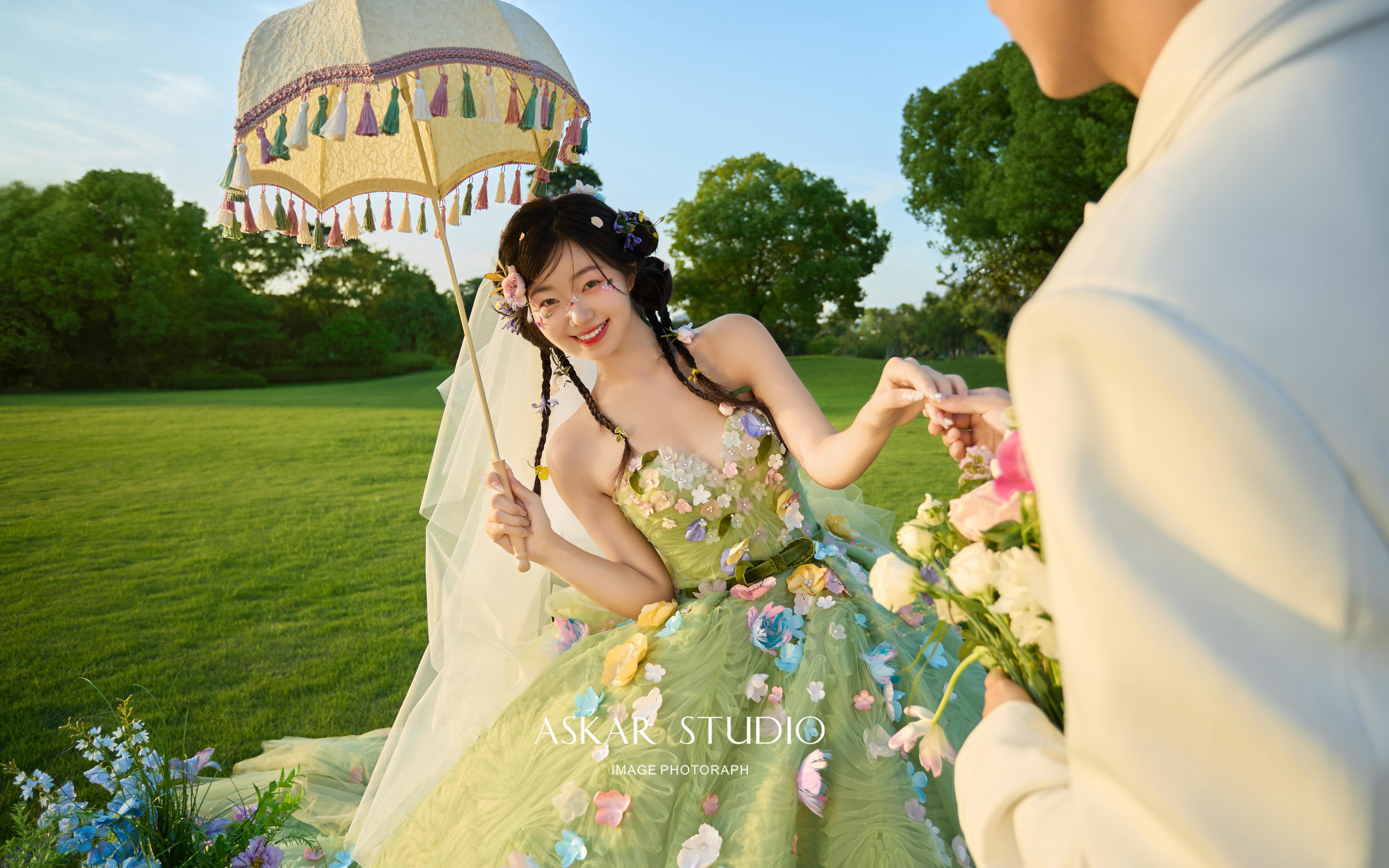 绿野仙踪婚纱照🧚🏻‍♀️见到真的花神公主啦