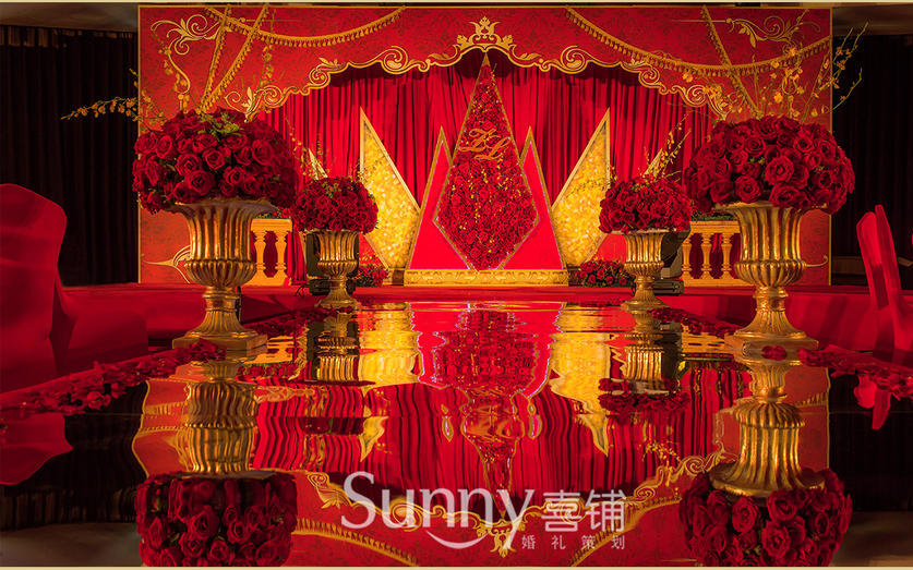 【sunny喜铺】红金色系主题婚礼
