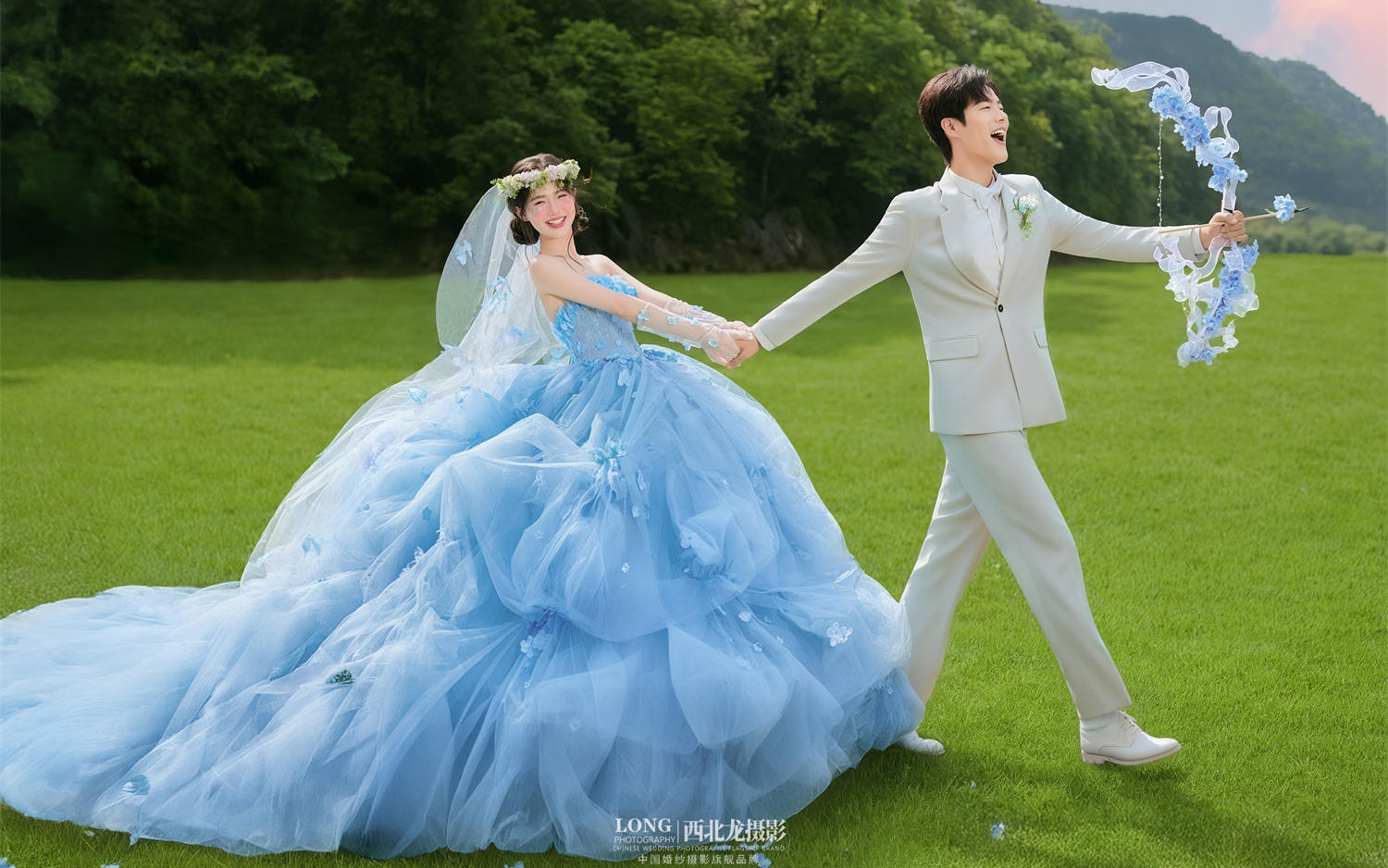 蓝雾梦境💙与花神私奔婚纱照