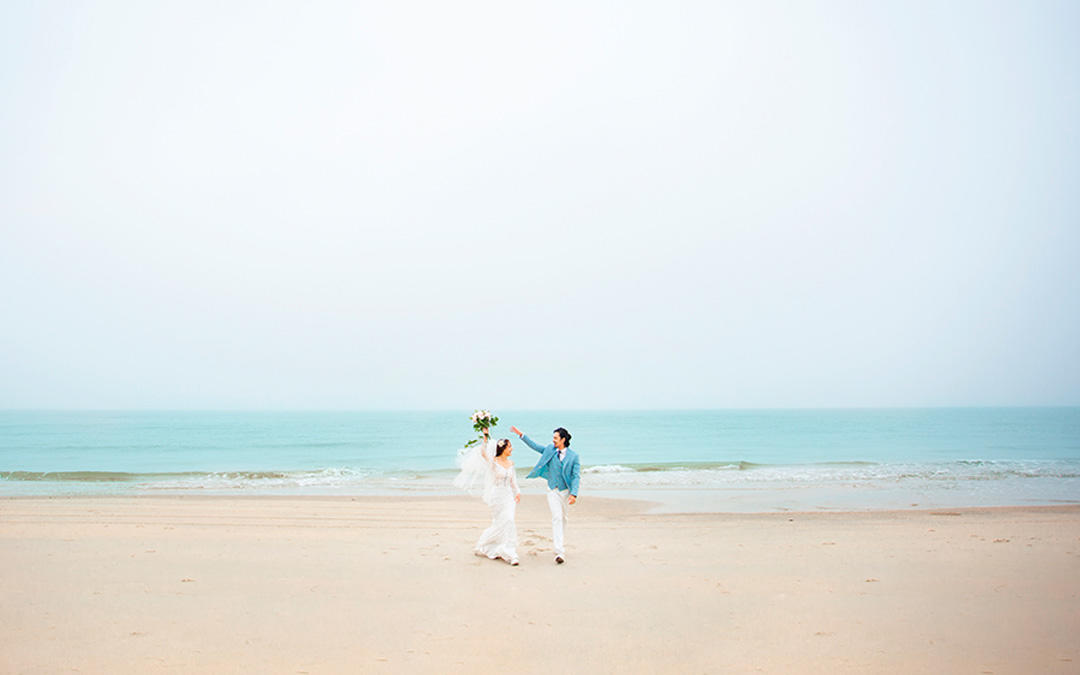 【北海婚纱摄影】海景婚纱拍摄+服装任选+一价全包