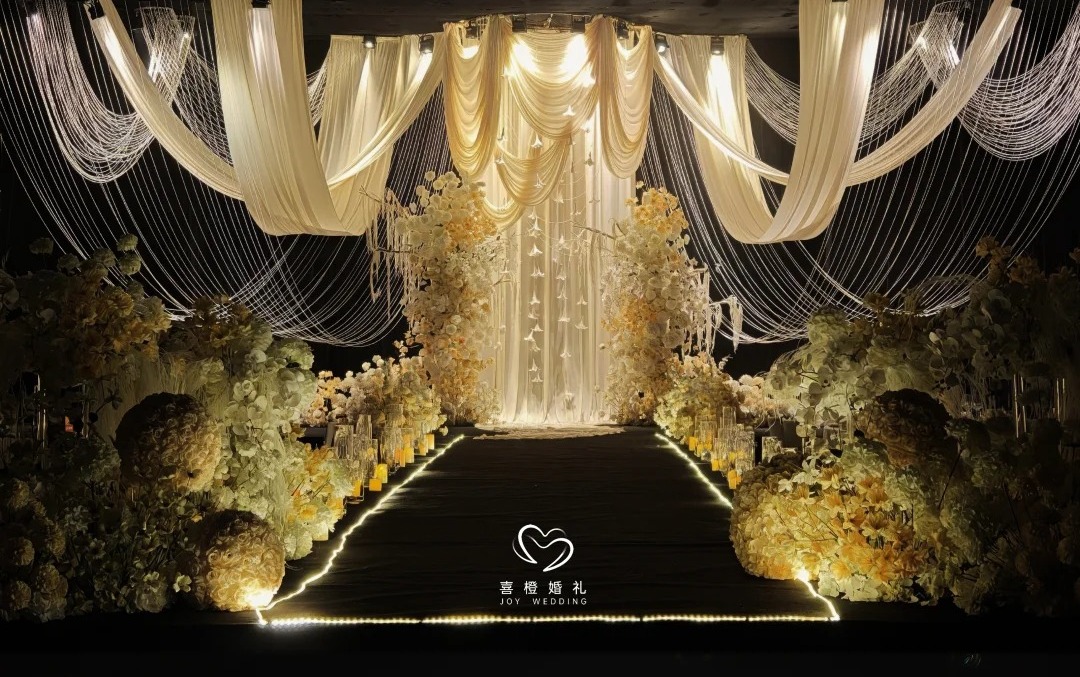 喜橙婚礼|梦幻香槟室内婚礼