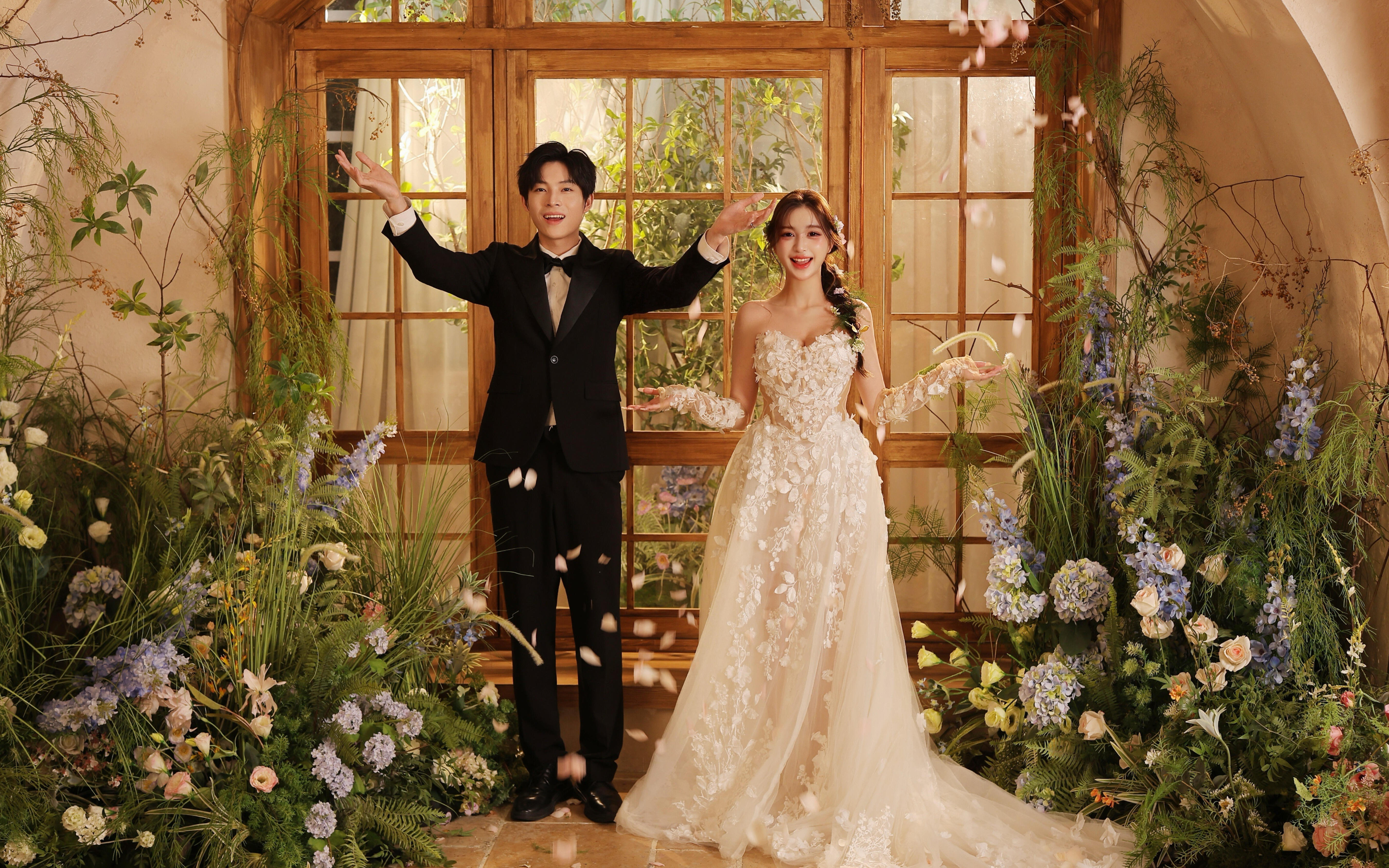 美鼠了！这才是我想要的花房婚纱照