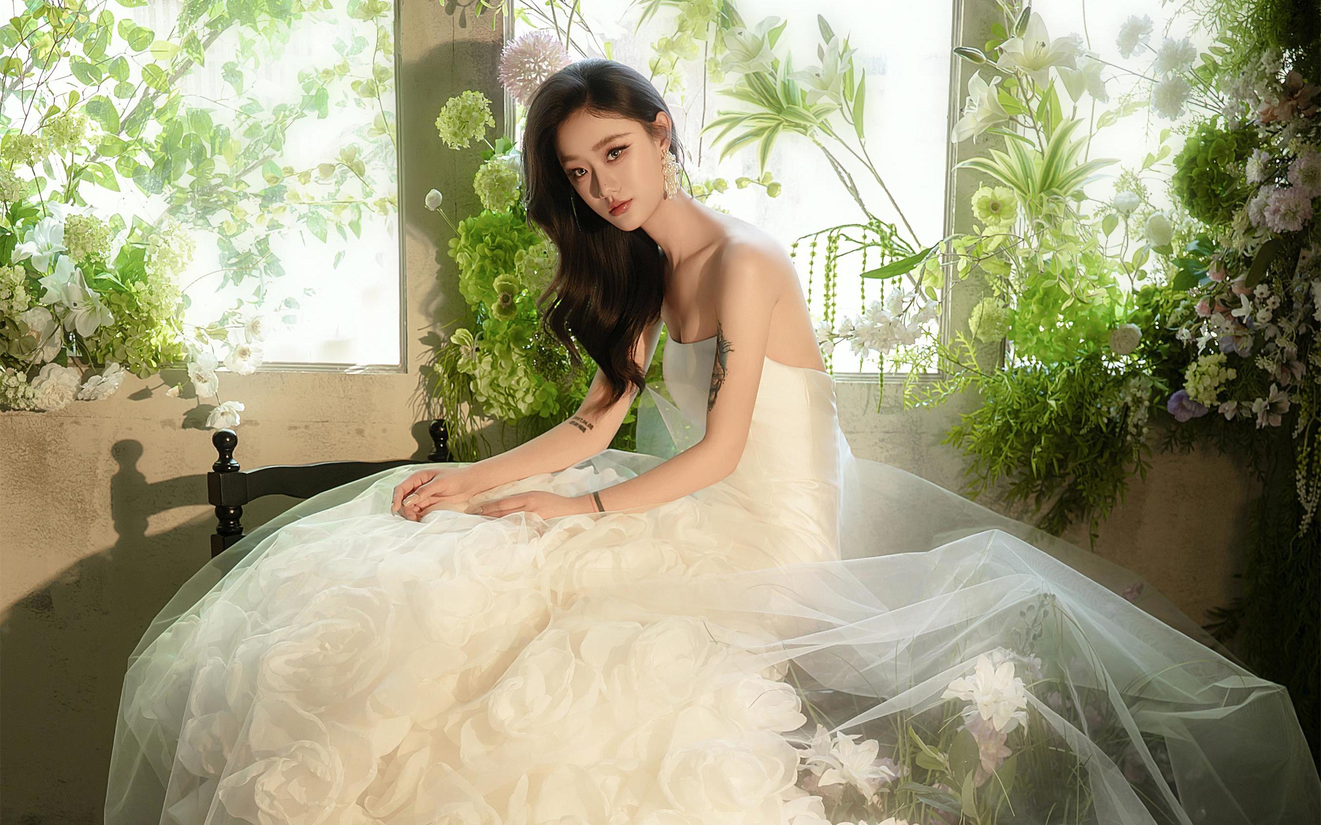 小眾浪漫花房夢境婚紗照