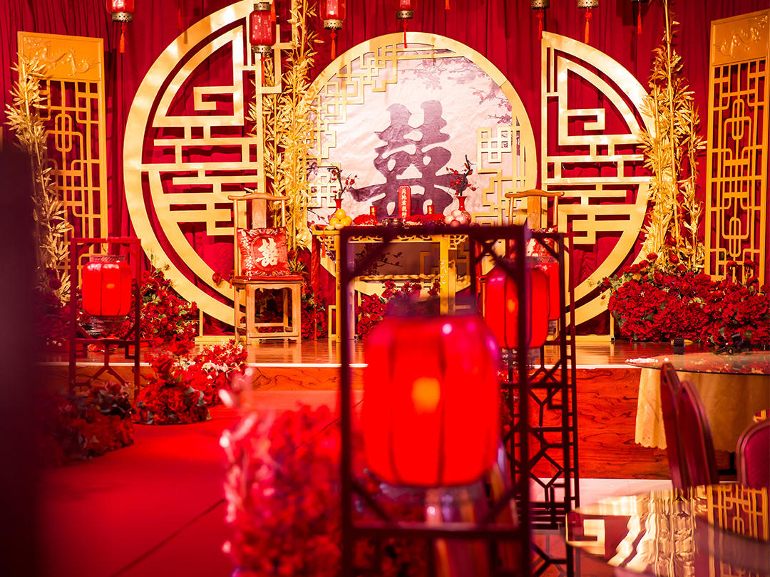 【千禧婚礼】新中式|红蓝撞色婚礼