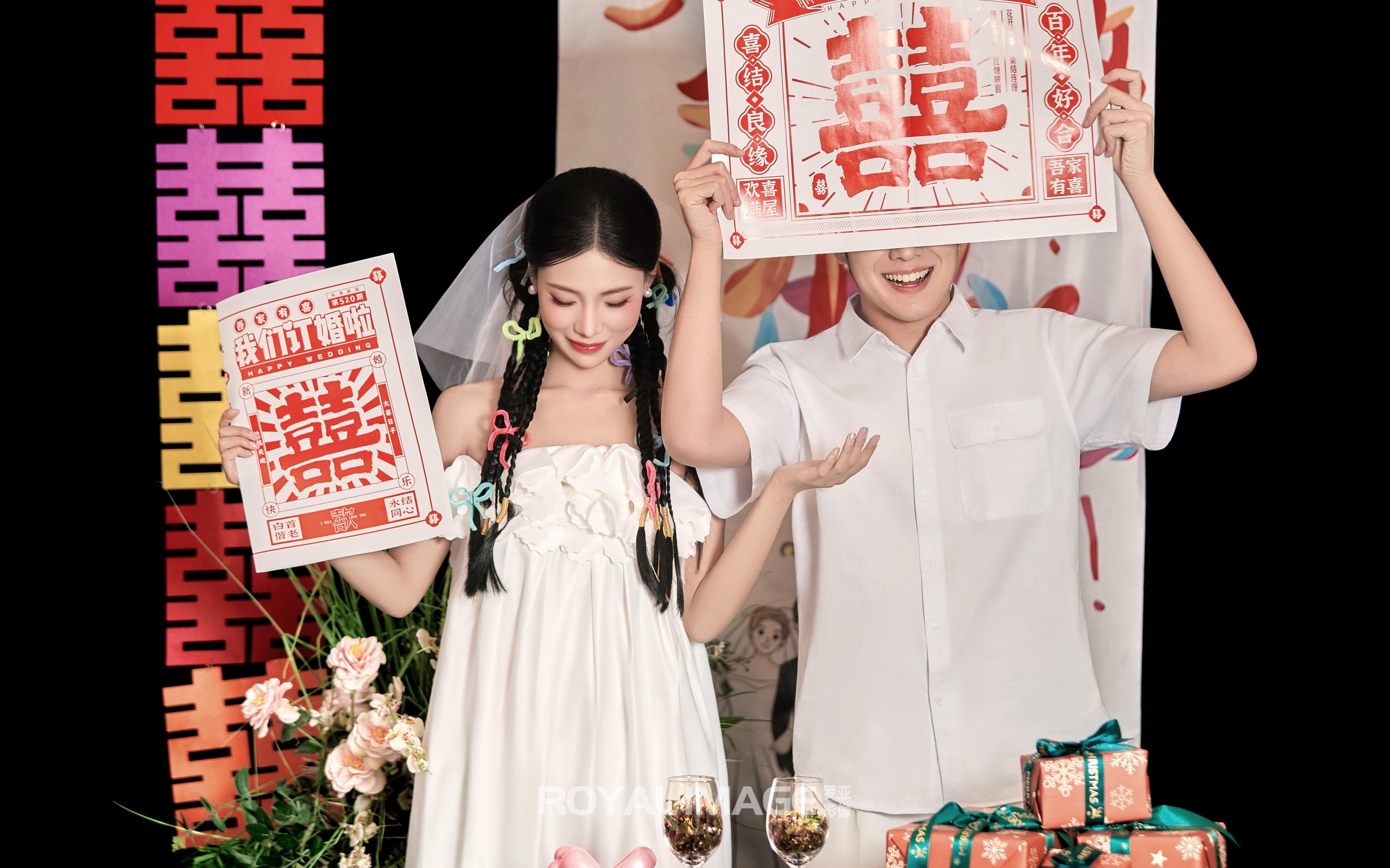 超甜喜嫁风婚纱照/预制订婚照又被拍出新高度❗️