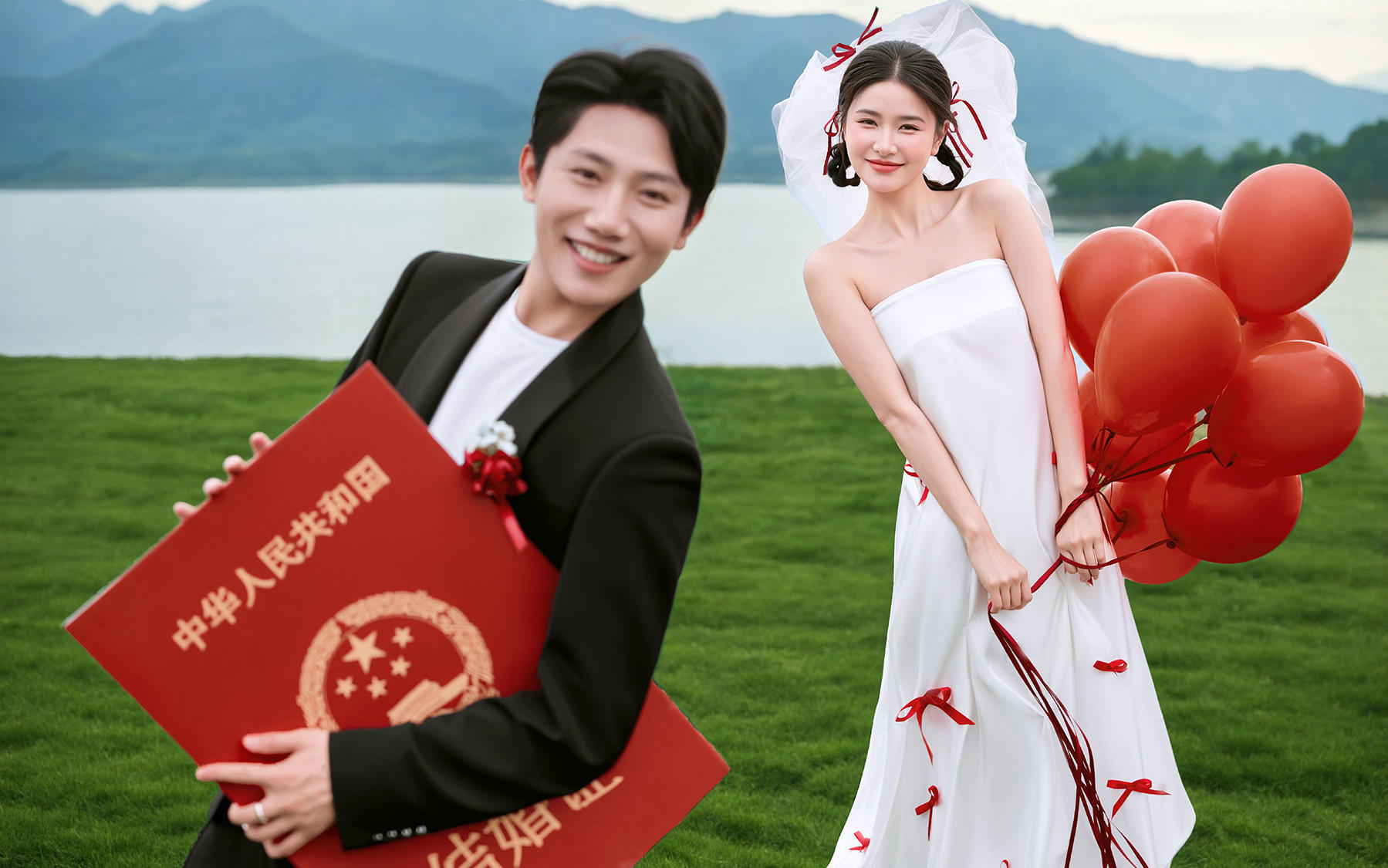 草坪為箋，婚書作序｜婚紗照浪漫存檔