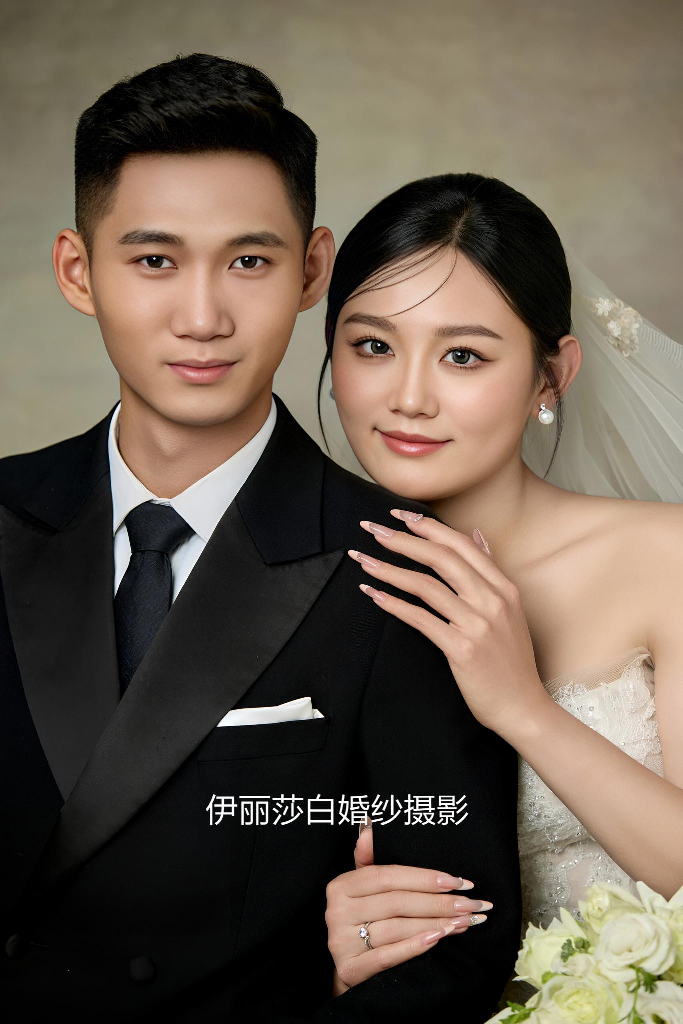 拍婚紗照3888套餐有跟妝+秀和+禮服 