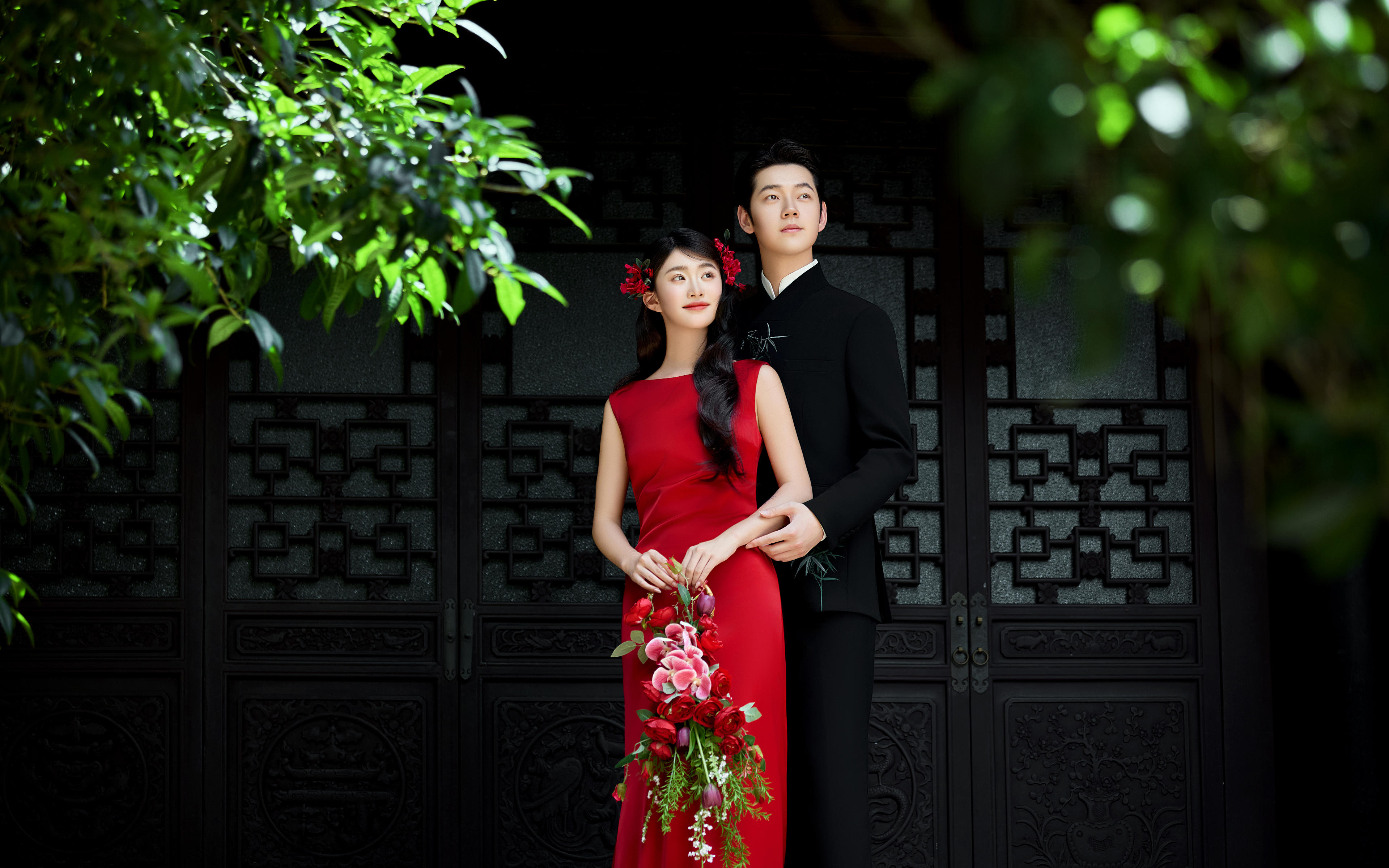 🍃园林旗袍婚纱照，展现东方韵味的温柔