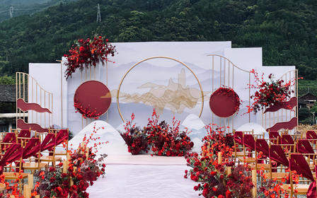 【户外/家宴优选】家门的新中式婚礼+送金属竹节椅