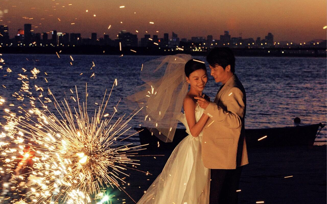 浪漫電影感夜景婚紗照????