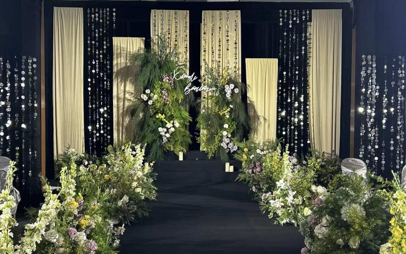 小厅小预算香槟色韩式婚礼