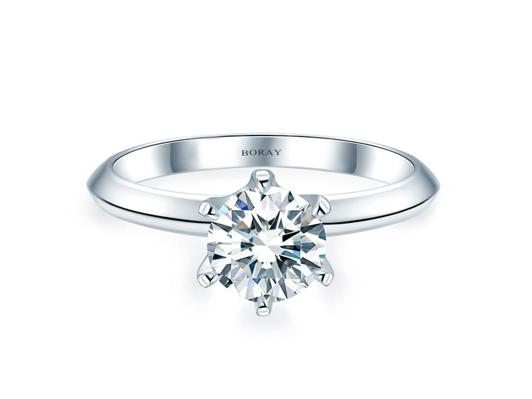 BORAY——经典铂金六爪钻戒
