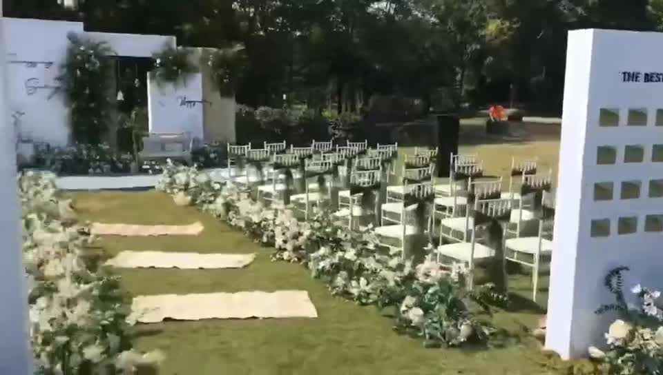 铜陵金满庭婚礼 乡村户外庭院白绿清新