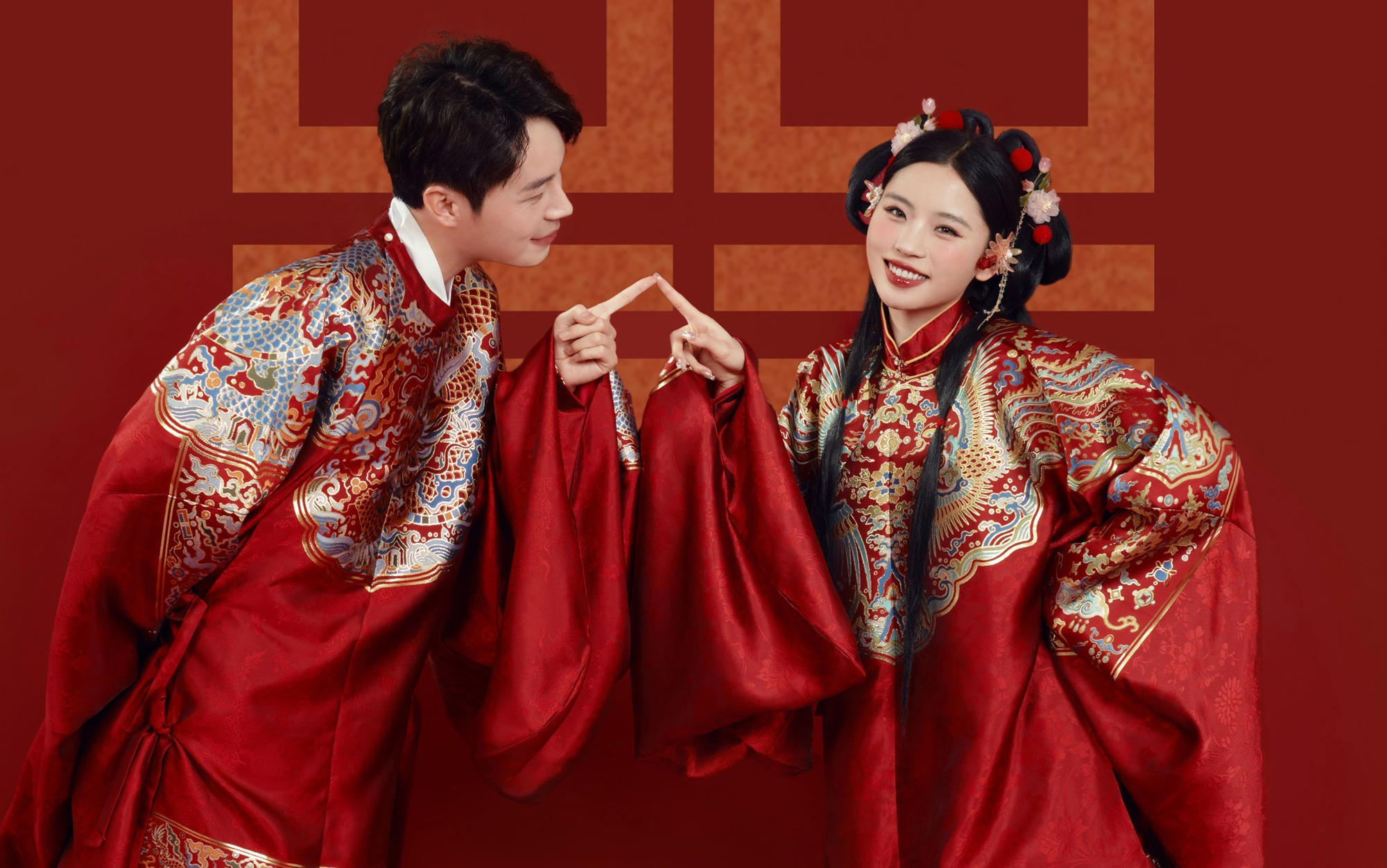 【宜春婚紗照】室內(nèi)中式漢服喜嫁婚紗照推薦