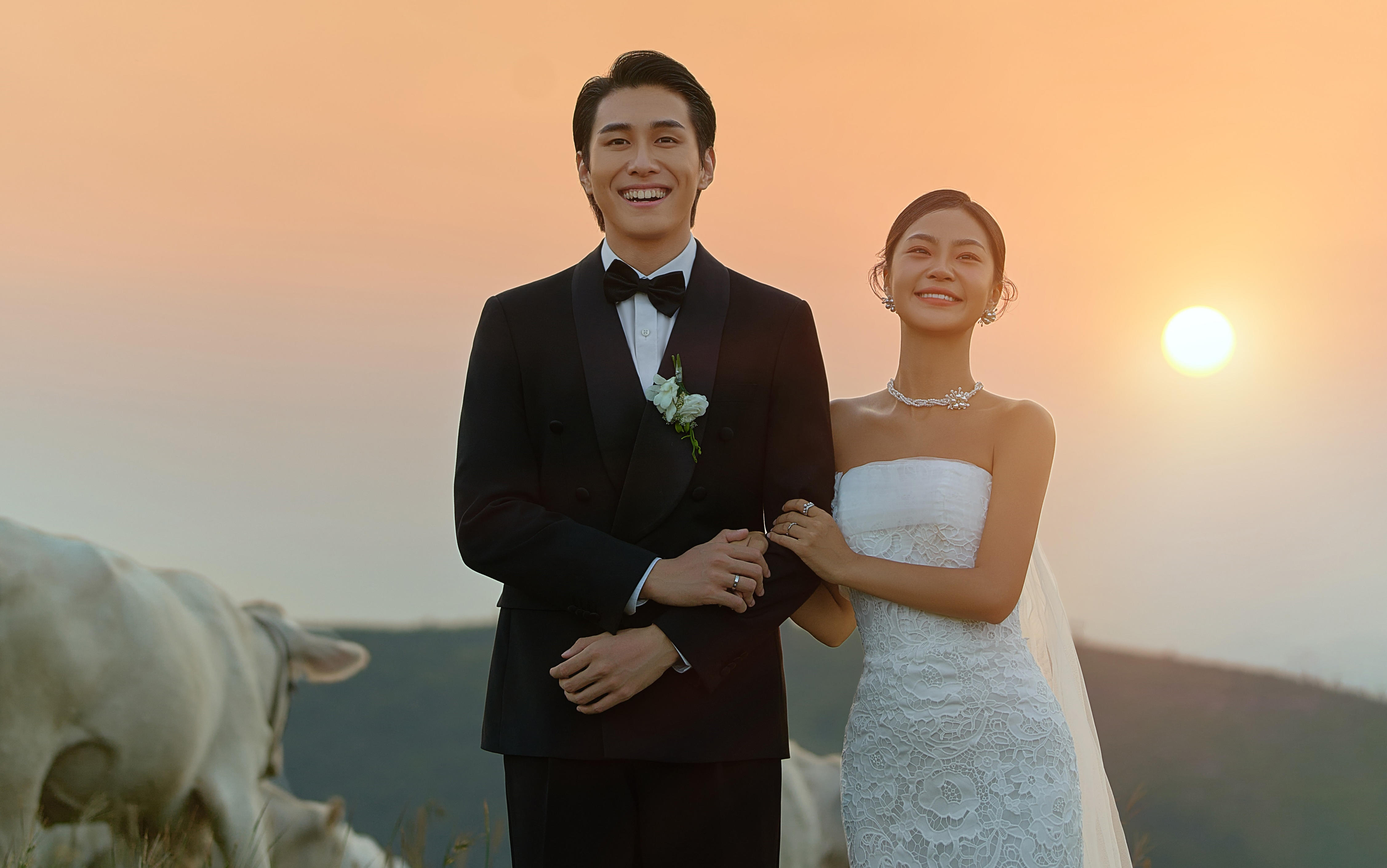 心動預(yù)警??這組夕陽山頂婚紗照美哭我啦！