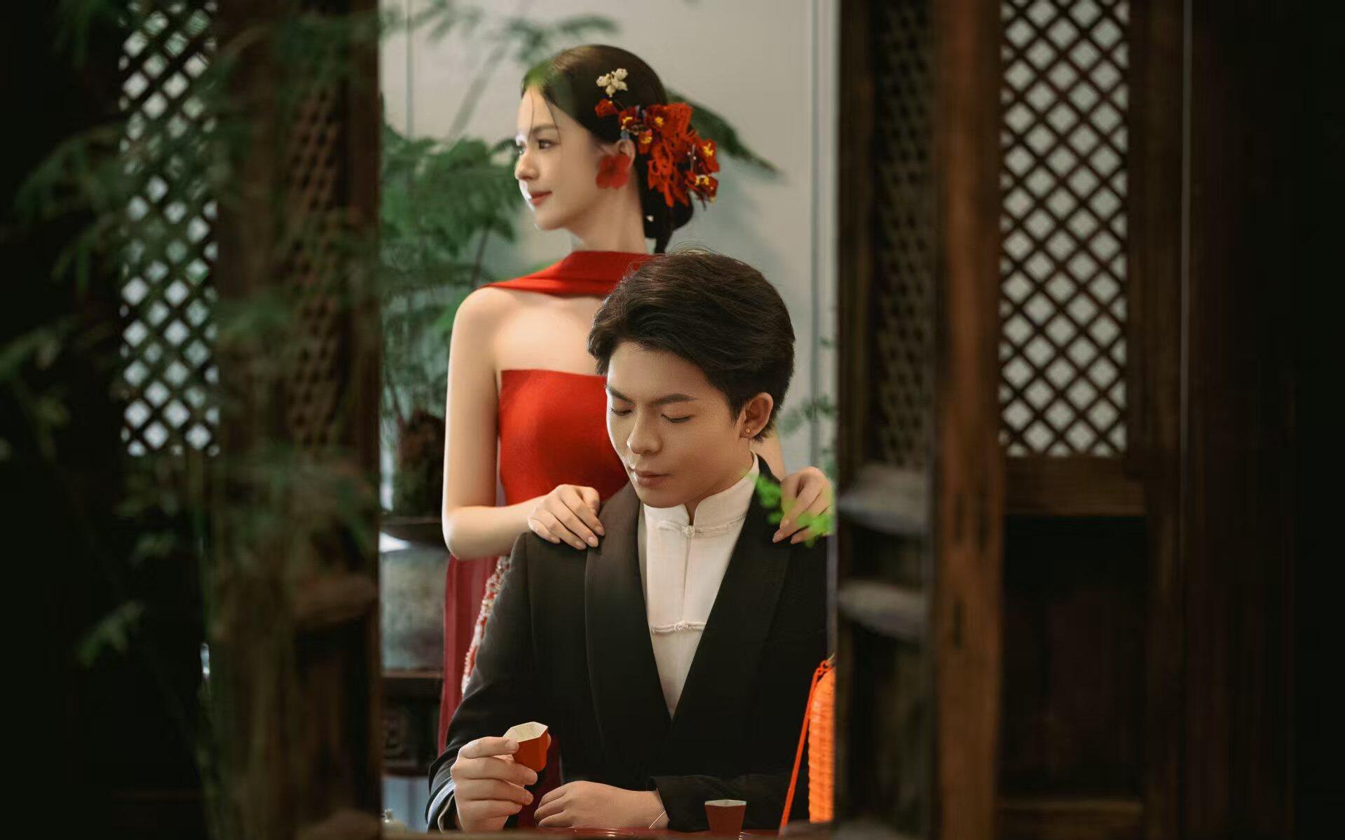 【浪漫的新中式喜嫁婚紗照】