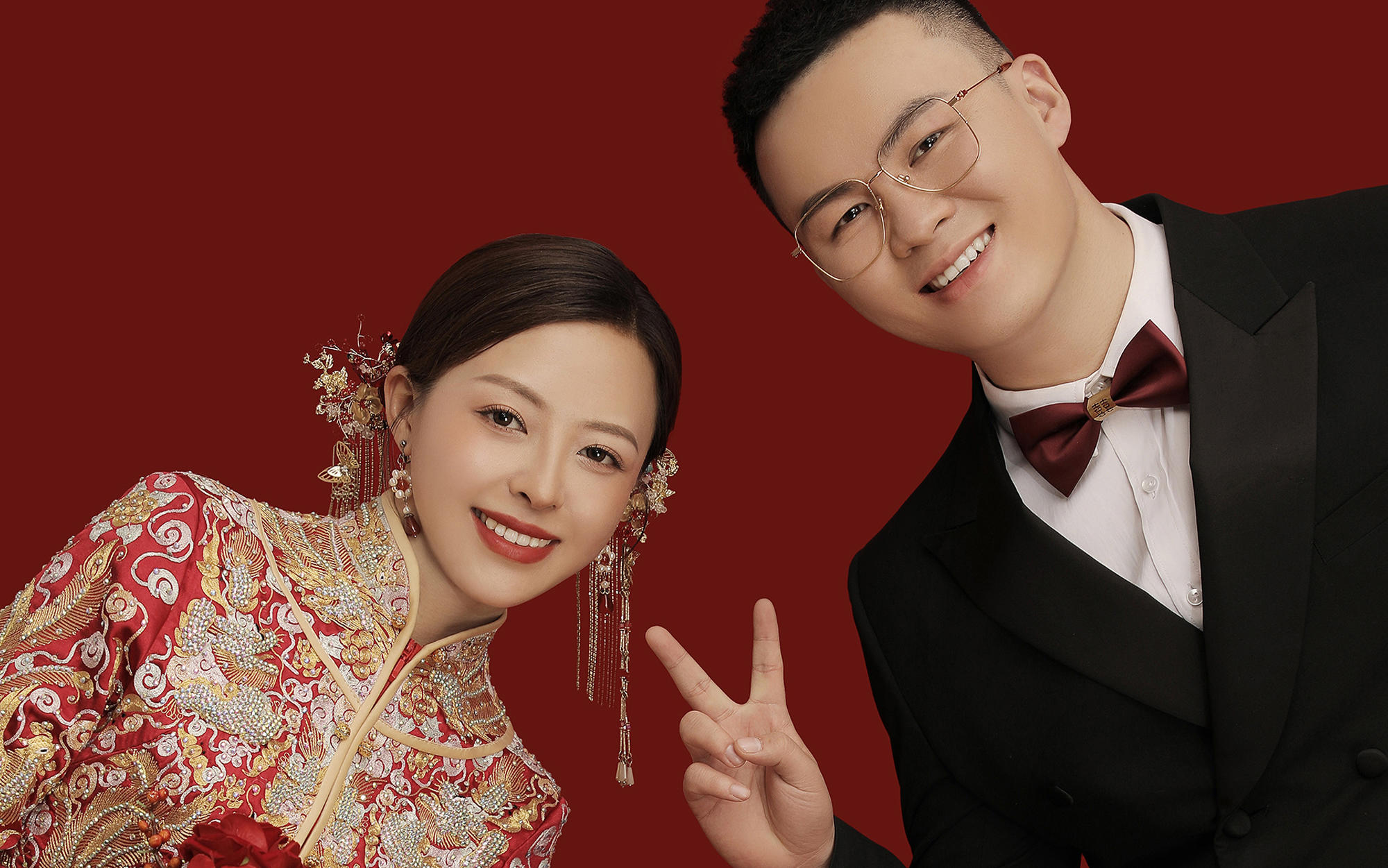 汉服婚纱照，扶手相望余生