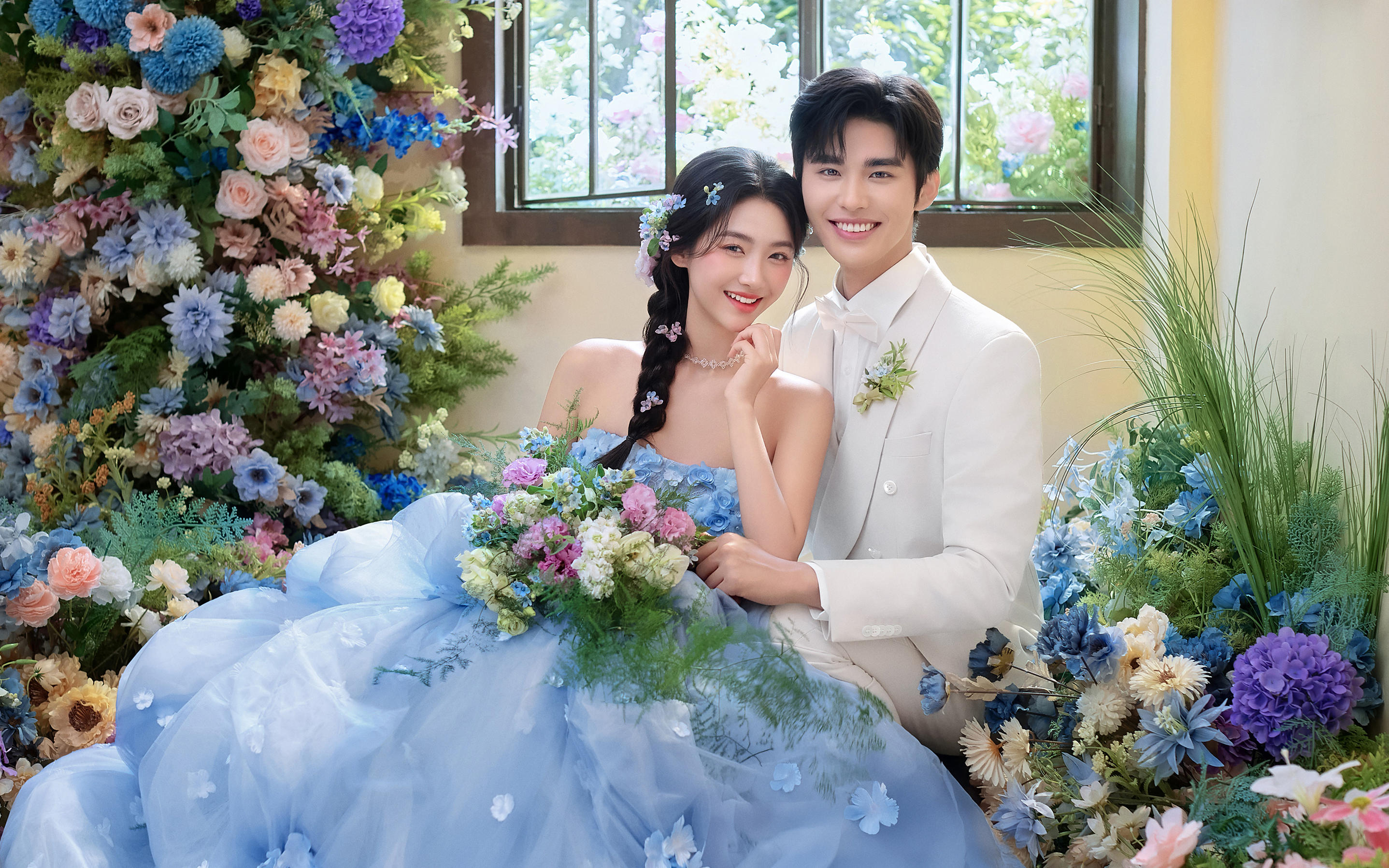 【米兰婚纱】少女花房系列婚纱照~