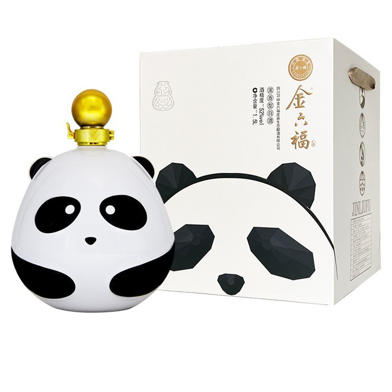 金六福熊猫酒 52度 1.5L