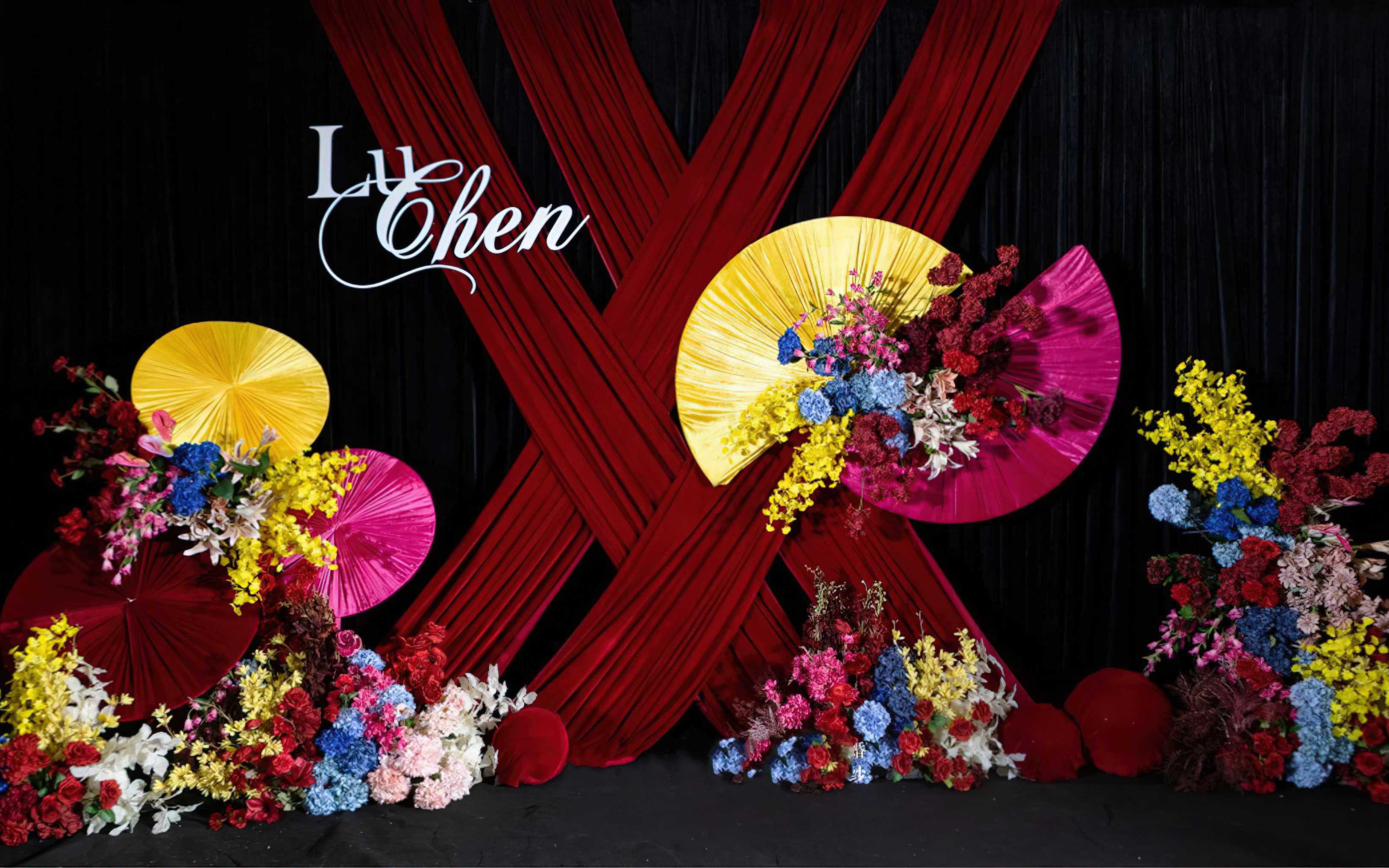 新中式南洋风婚礼布置