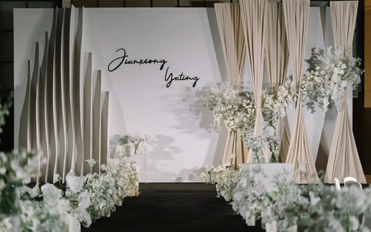 小預(yù)算奶咖色小眾韓式婚禮