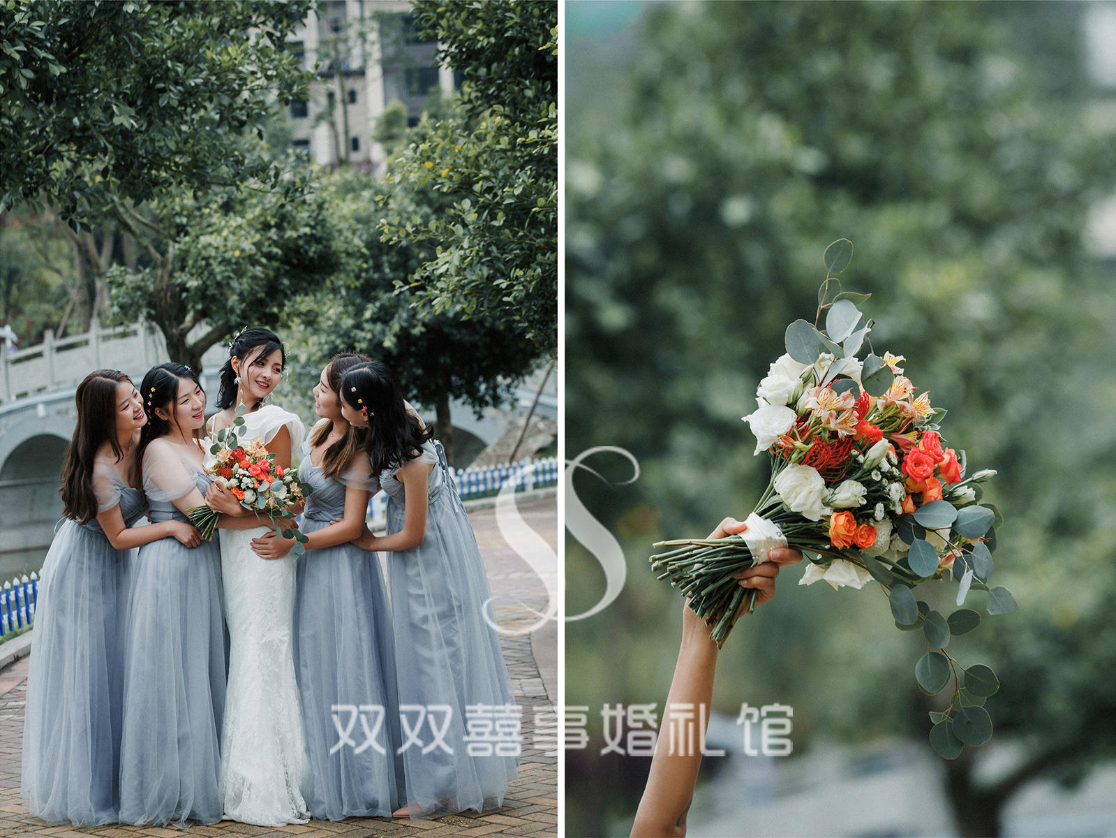 南充仪陇婚庆策划双双囍事婚礼馆户外坝坝宴秋色系