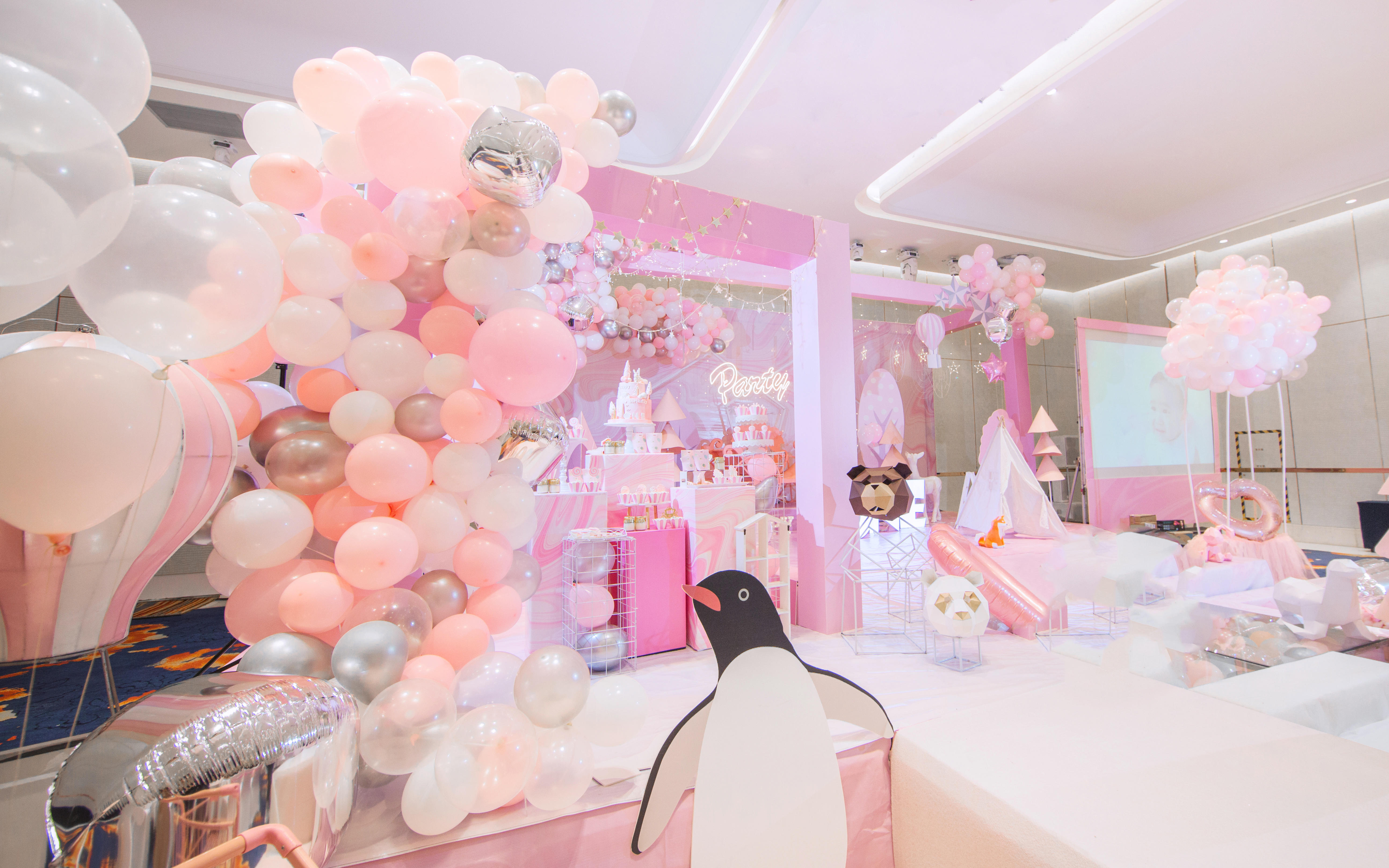 粉色冰淇淋主题宝宝周岁宴【HONEY】