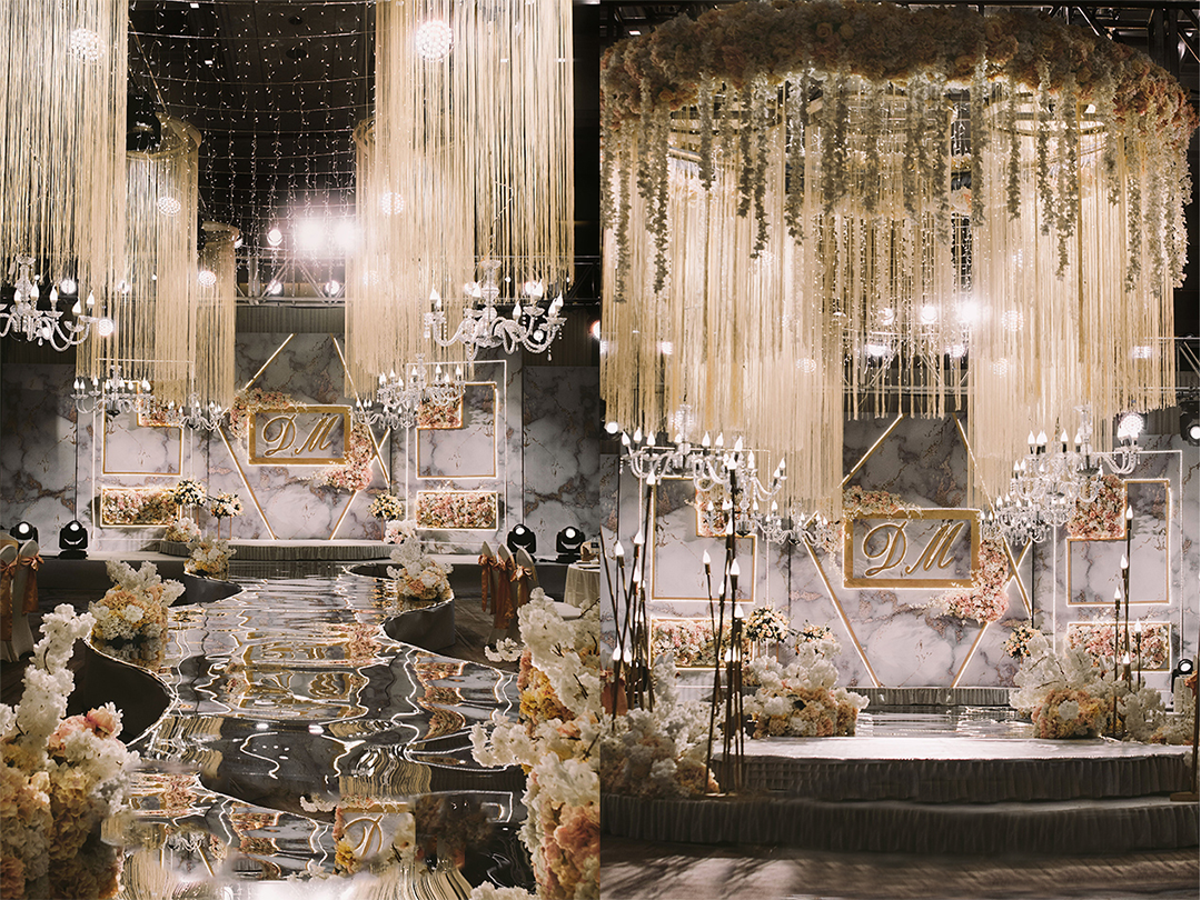 爱尔语典 大理石白金婚礼