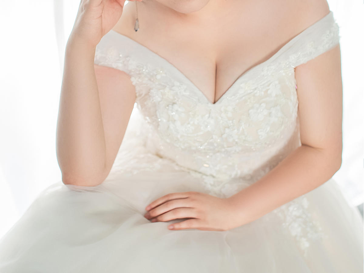 【豆苗原创 新款到店 】胖姑娘有福款婚纱礼服