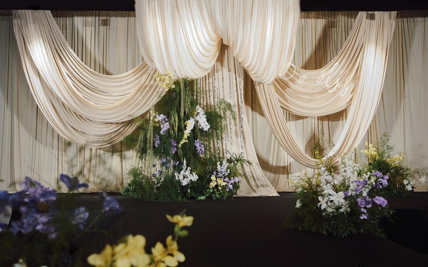 梦幻定制韩式布缦婚礼