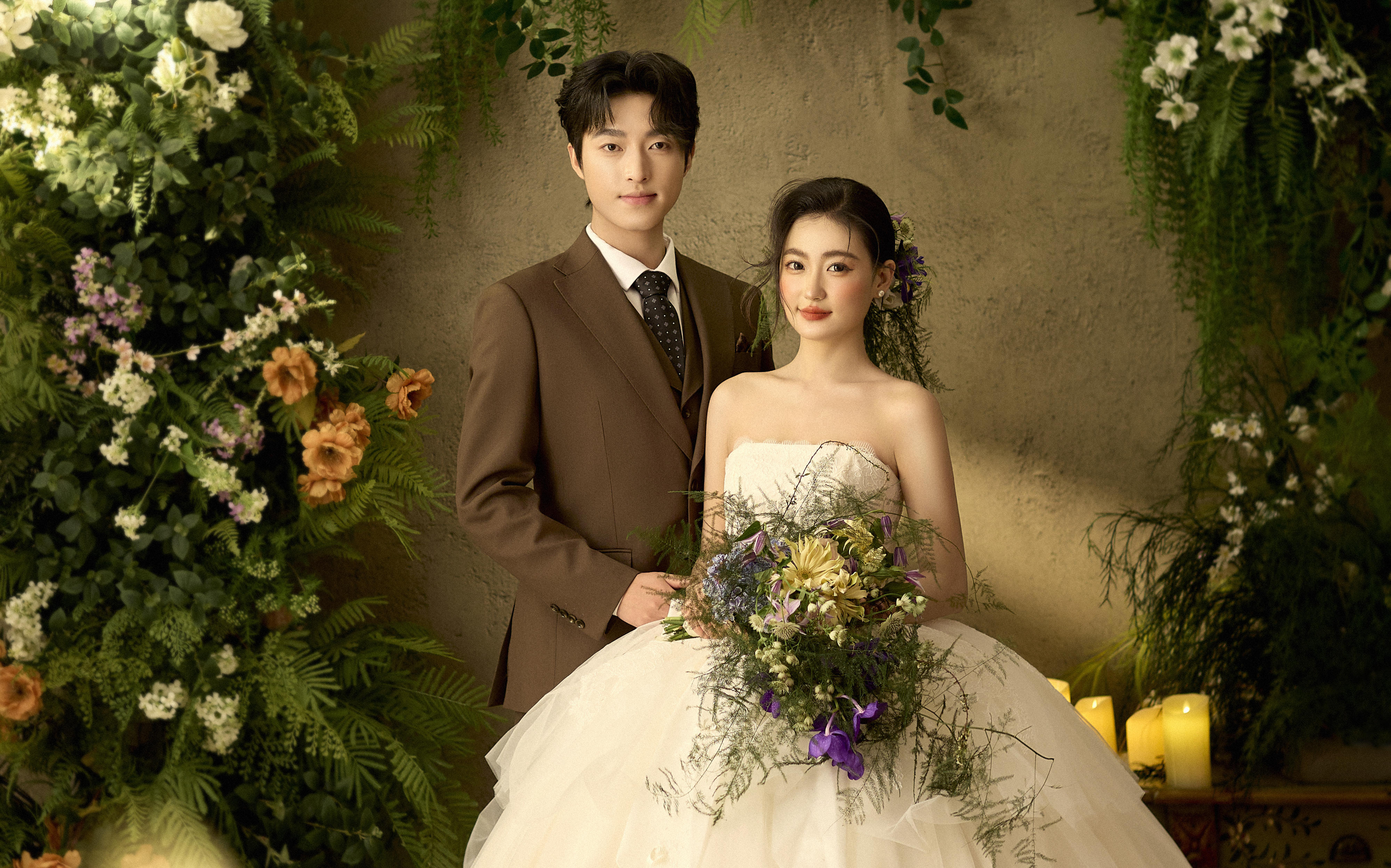 室内花房婚纱照