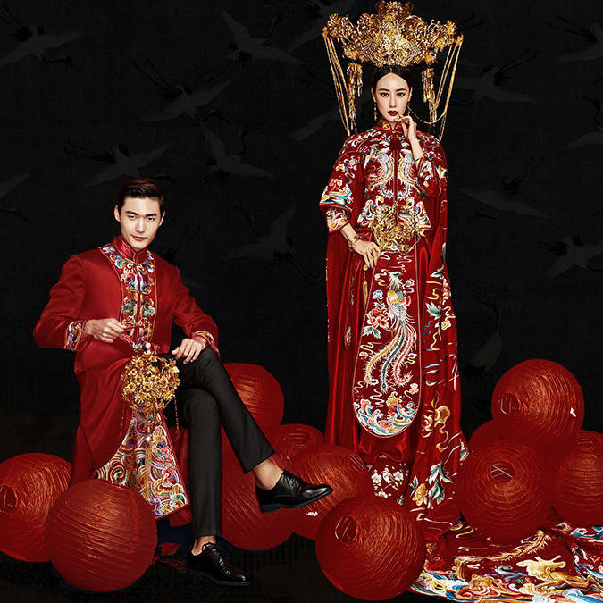 【挪娅原创】- 中式高定系列婚纱照