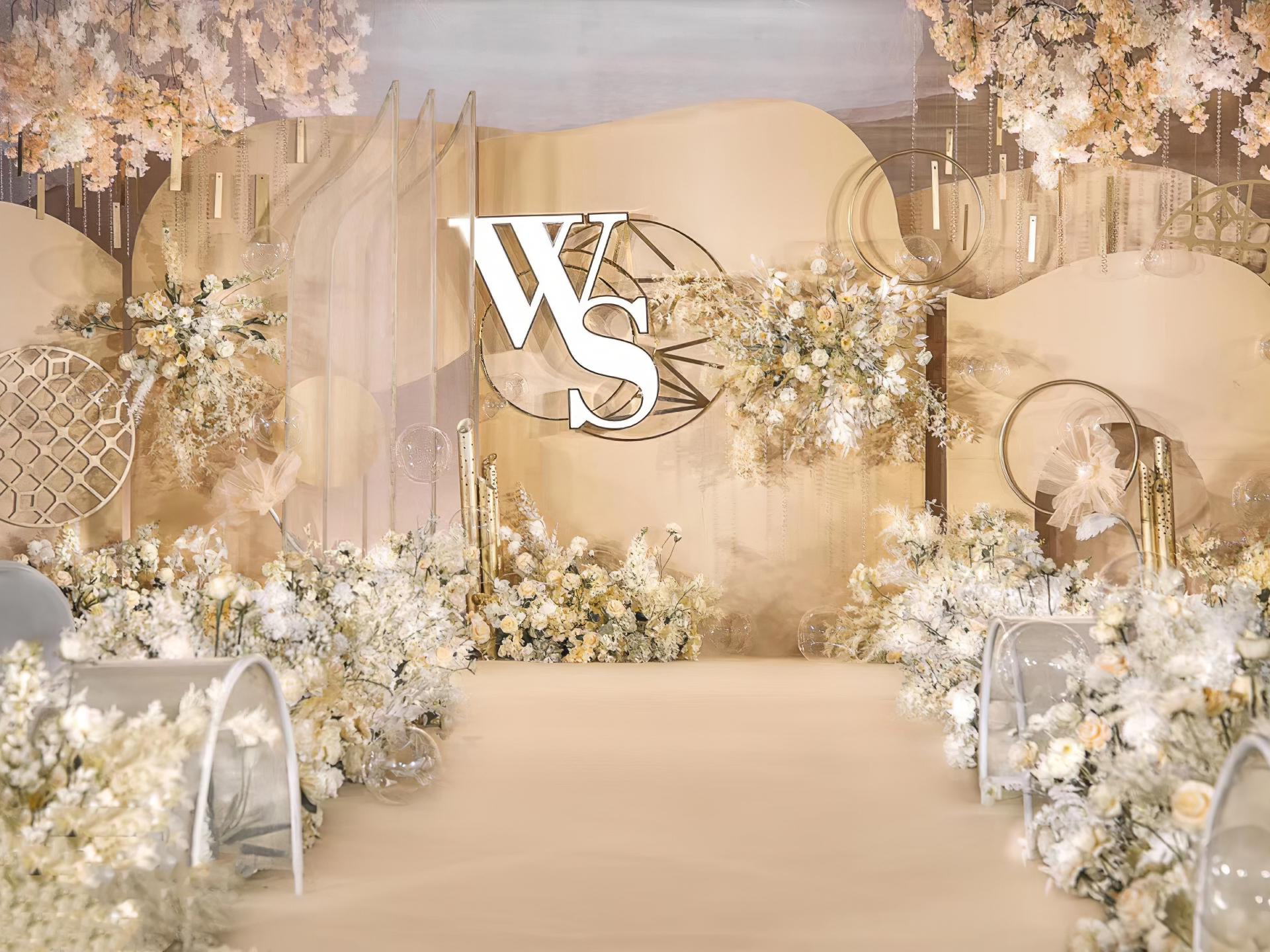 《壹合婚礼》时尚香槟色 | 纯布置价格