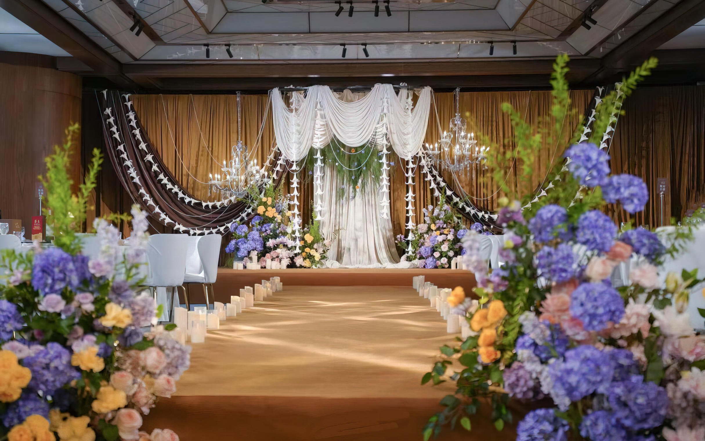 韓式婚禮 高級咖色布?；槎Y