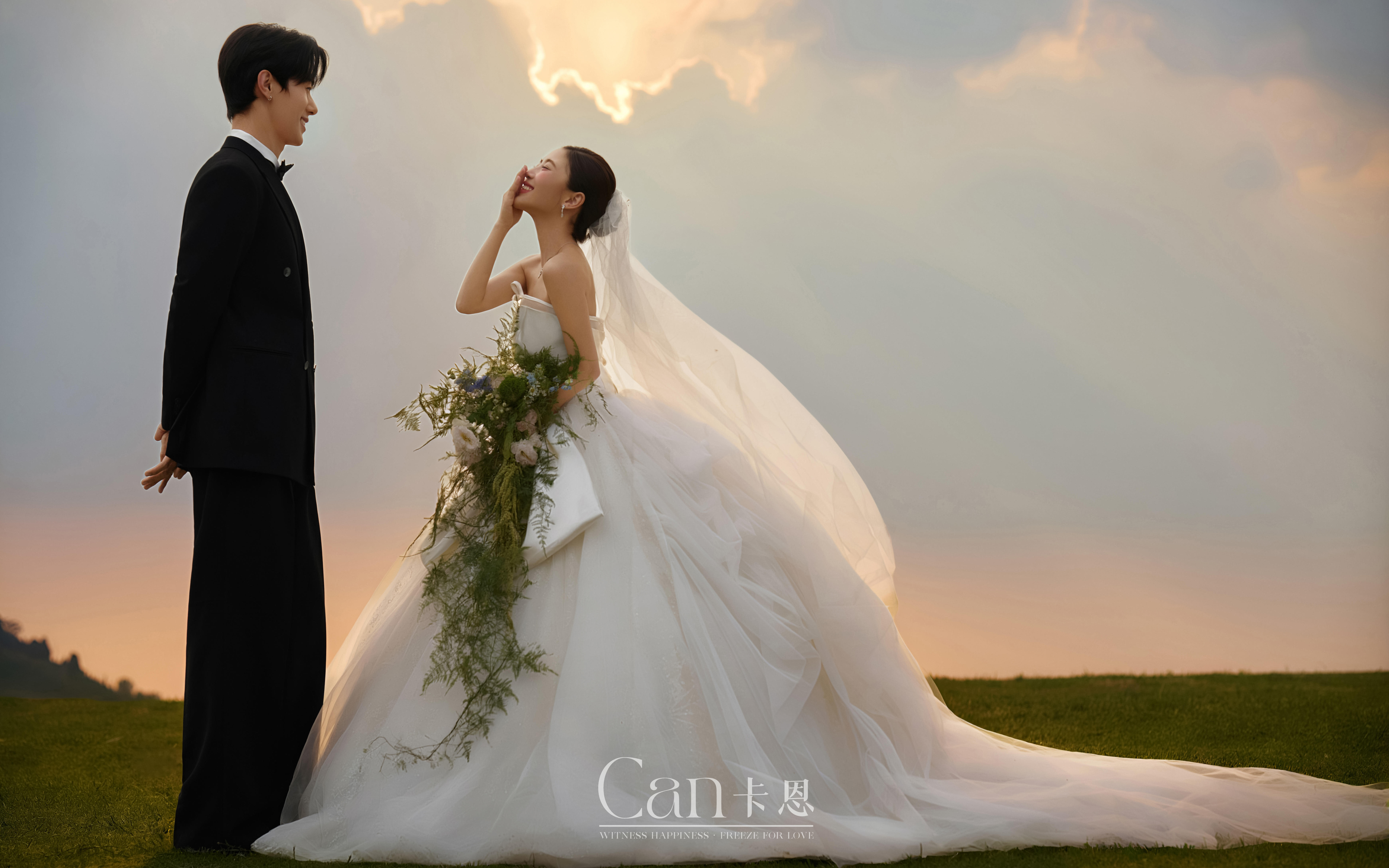 KAEN原创— 26年必拍森系婚纱照 夕阳婚纱照