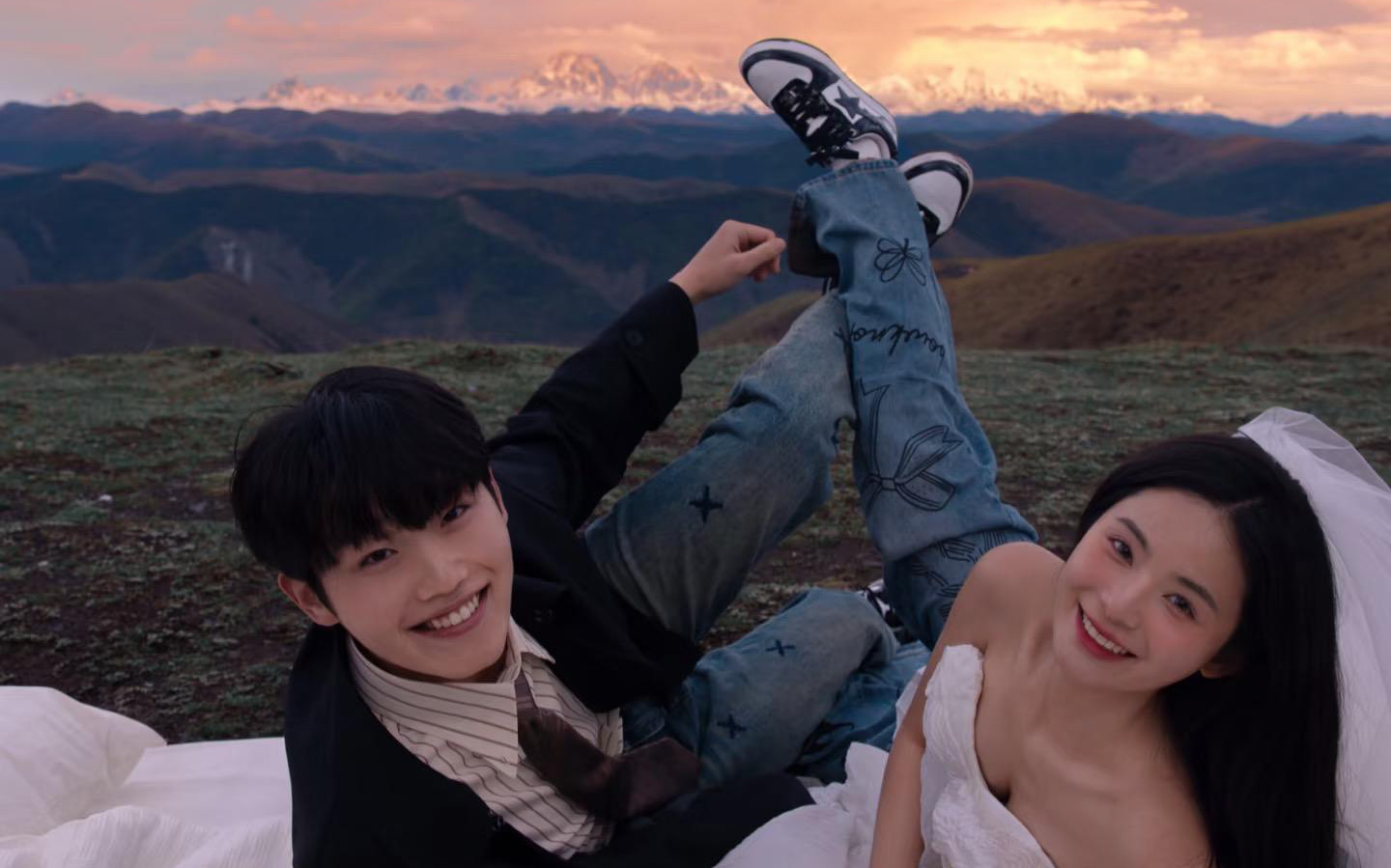 晚霞生命力婚纱照