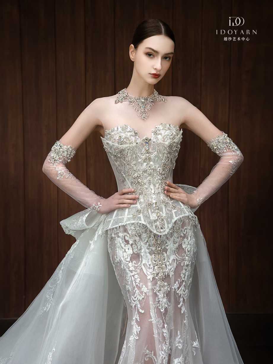 鱼尾婚纱妆造分享