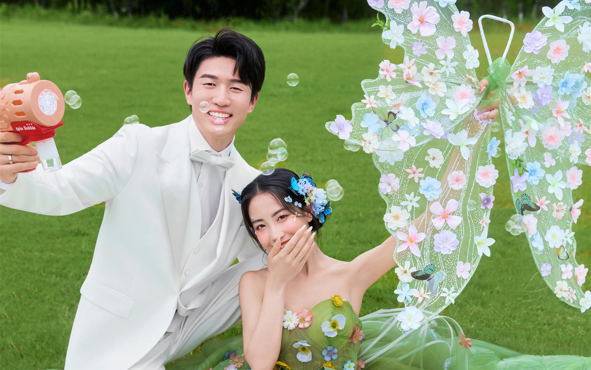 叮！是梦中的婚纱照！森系小清新婚纱照