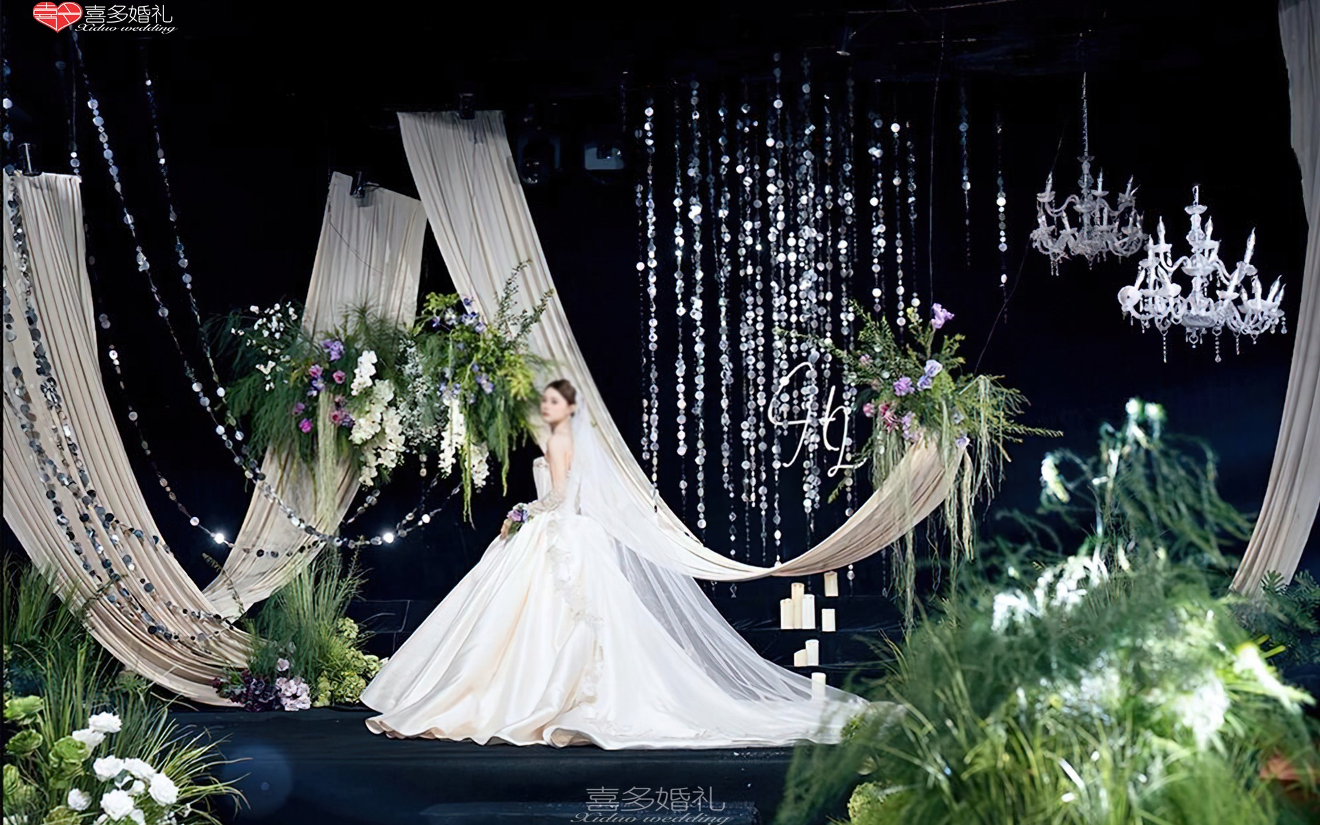 【喜多婚礼】清爽亮丽的白绿色韩式婚礼
