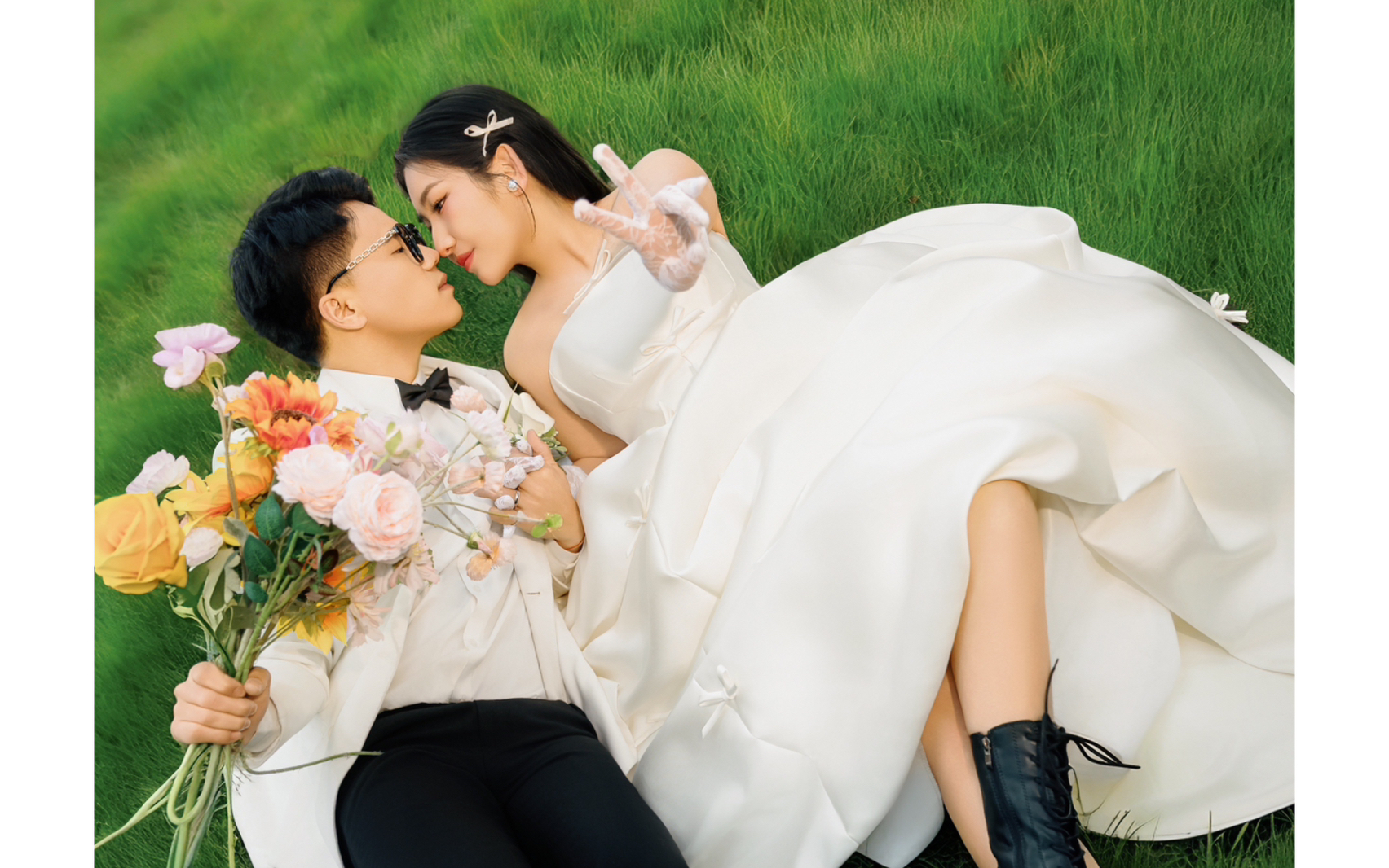 春天一定要拍的森系婚纱照  