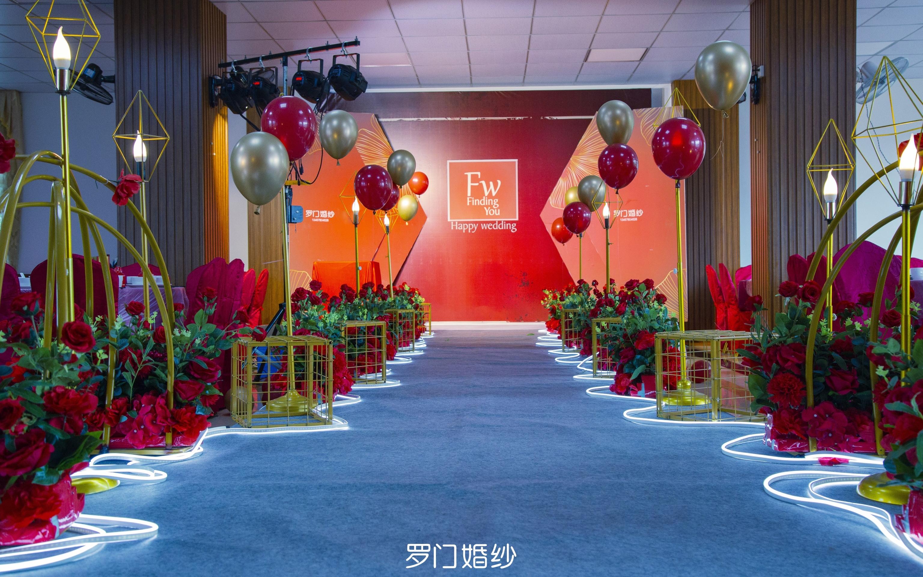 桂东罗门婚纱婚庆/炽爱定制/红色/新中式