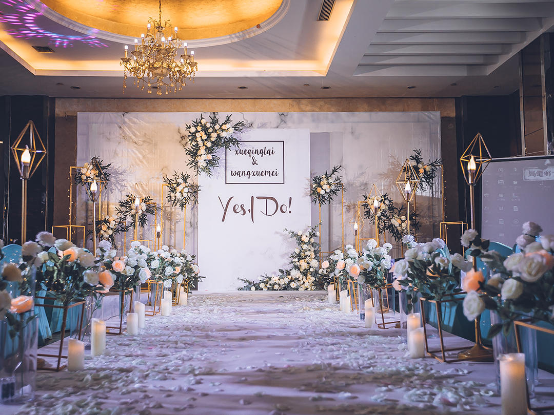 薇西尔四大全包《我愿意》网红大理石系婚礼