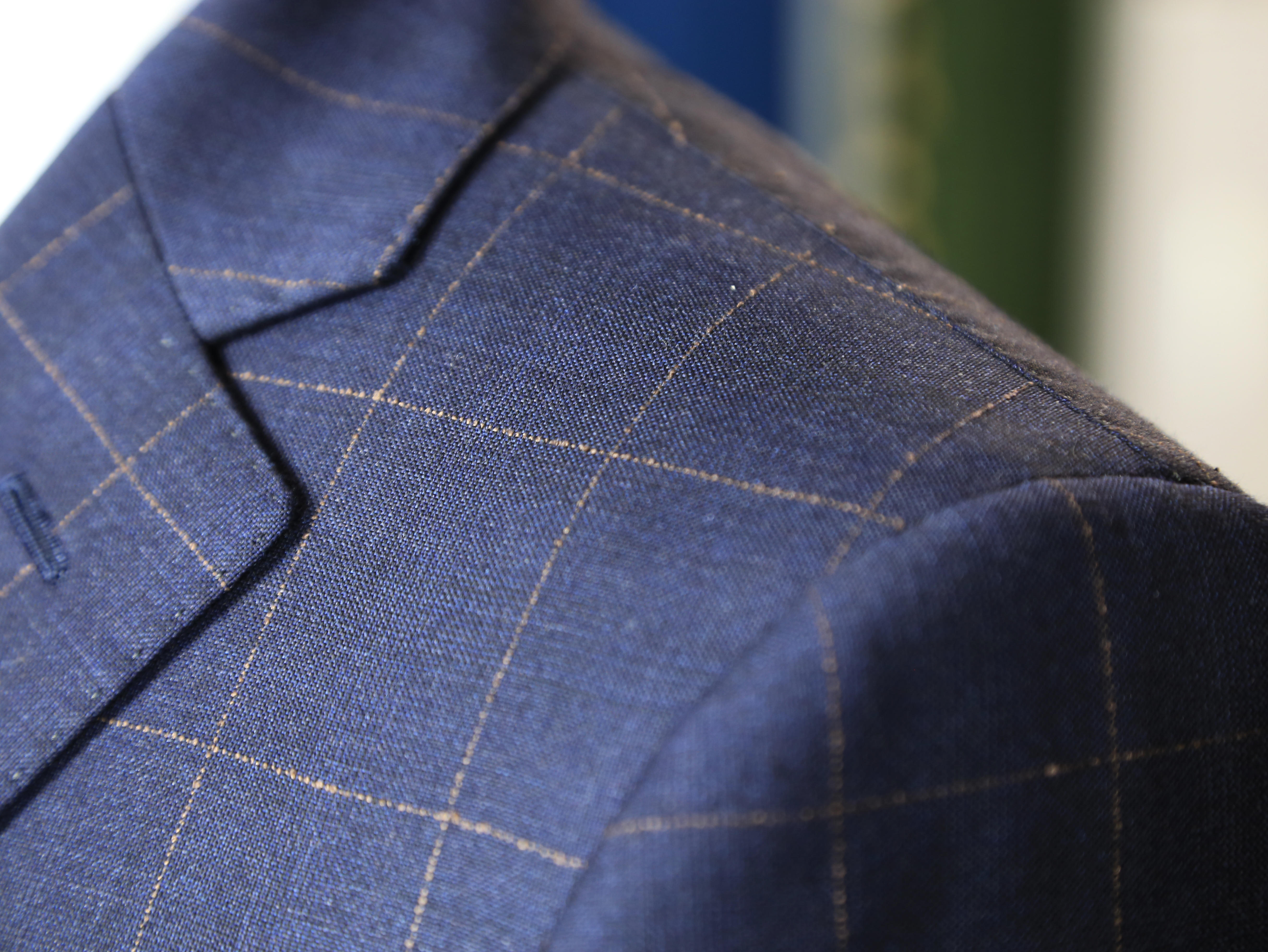 【永恒系列】沉稳咖格纹全羊毛面料套西