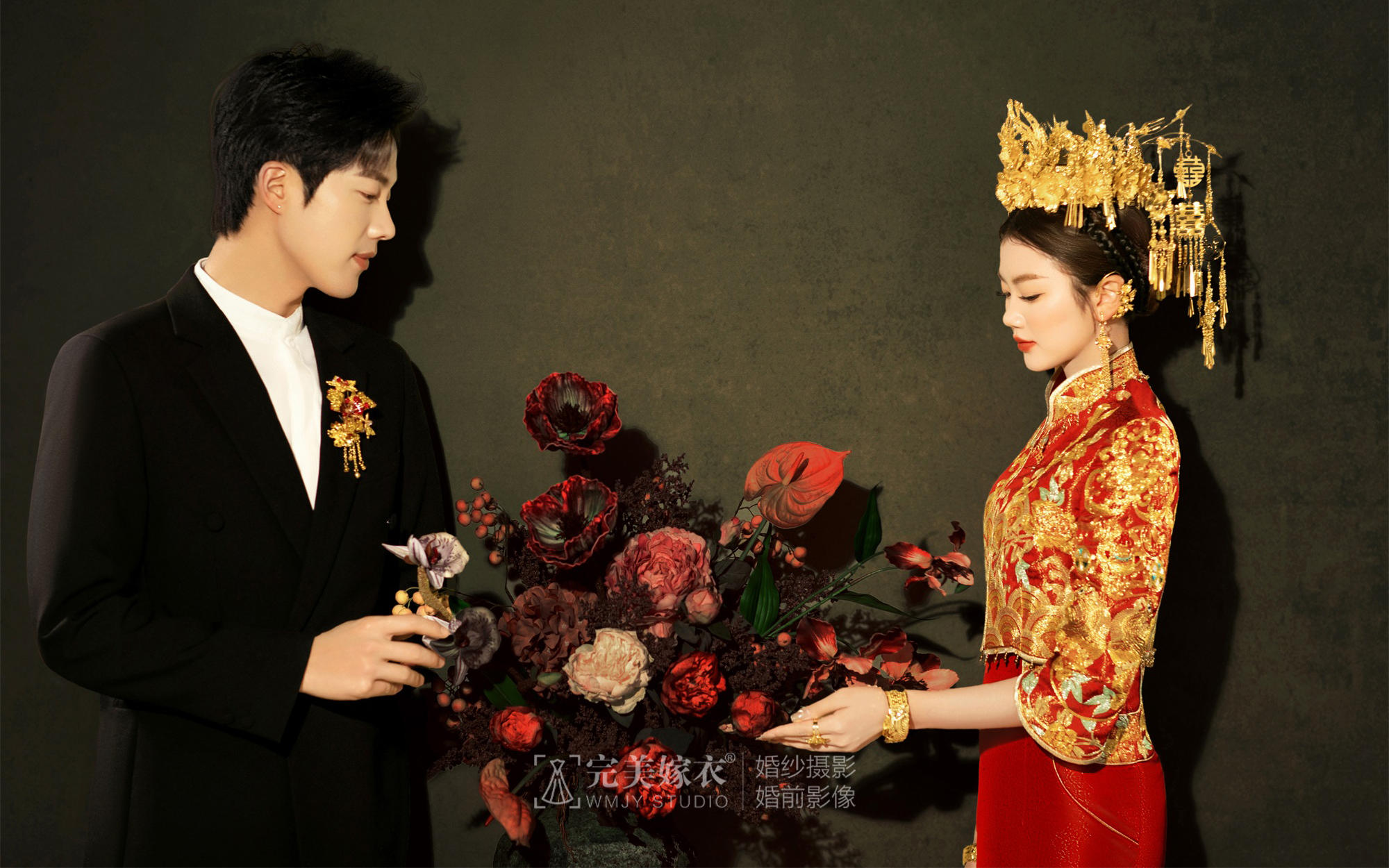 【人生大喜】中式秀禾喜嫁婚纱照也太太太好看了叭