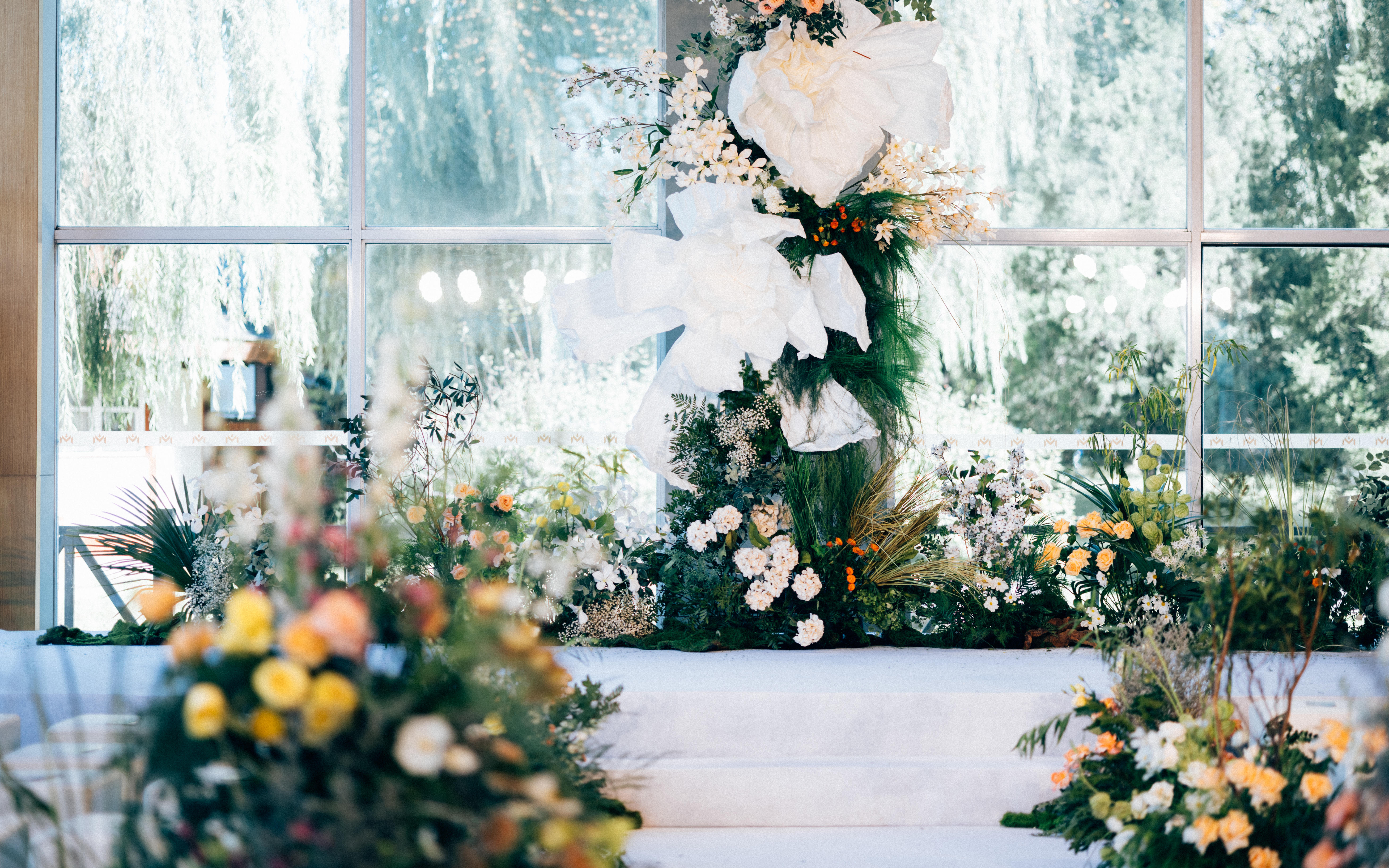 韩式风格室内婚礼呈现