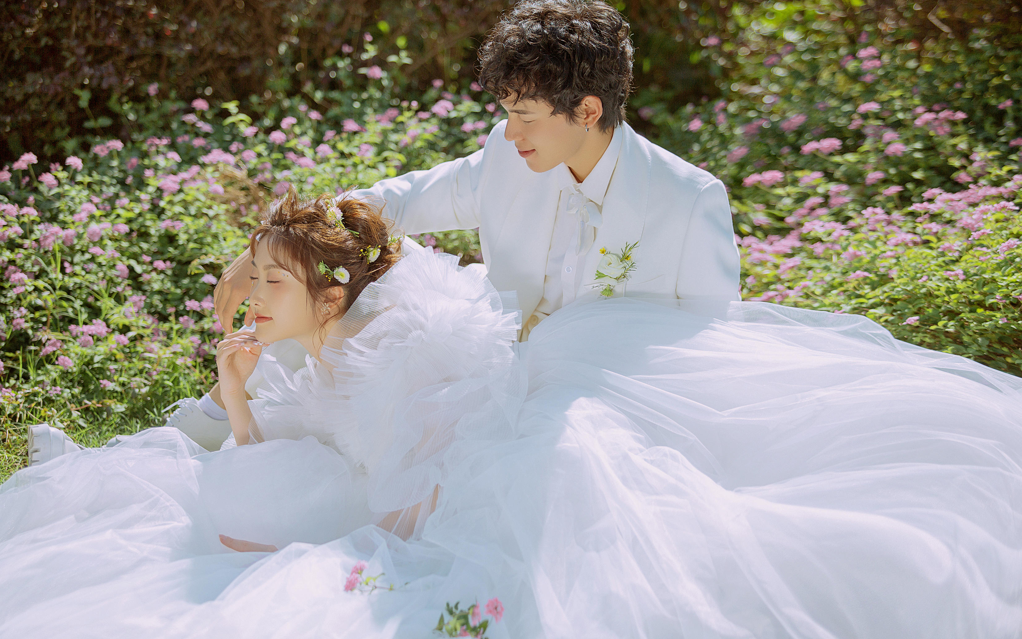 小清新外景婚纱照