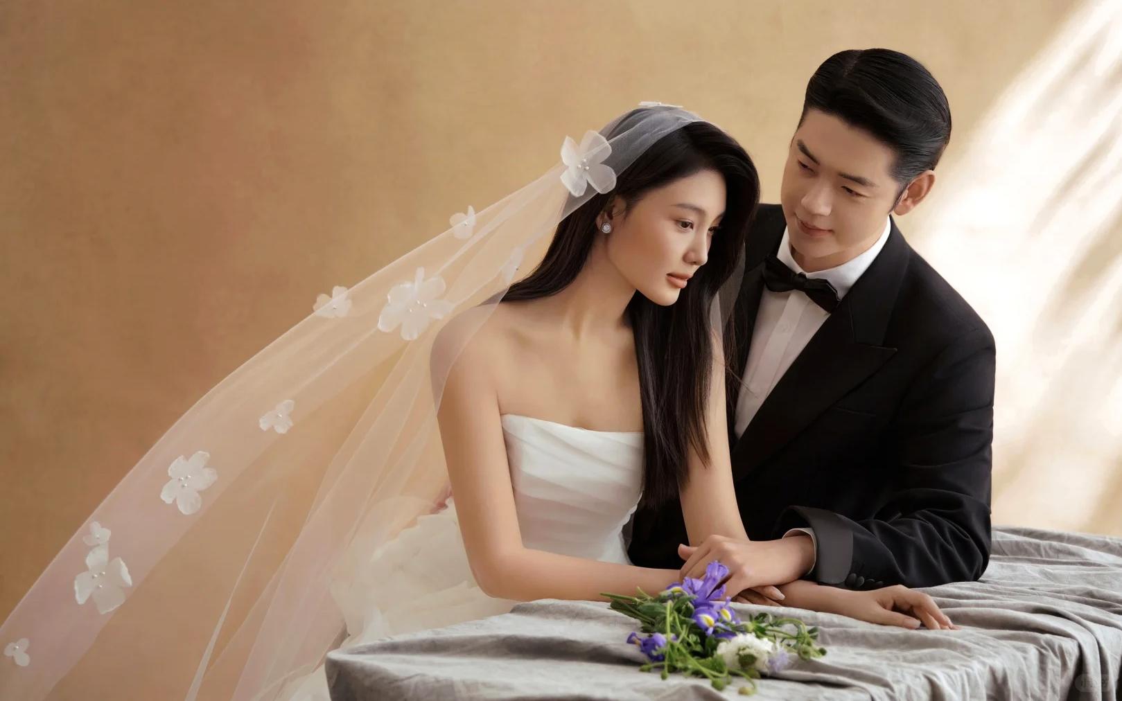 复古光影系列 高级感婚纱照