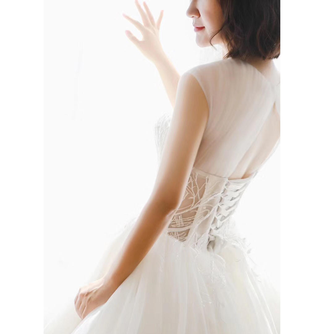 婚纱柔纱_婚纱头纱